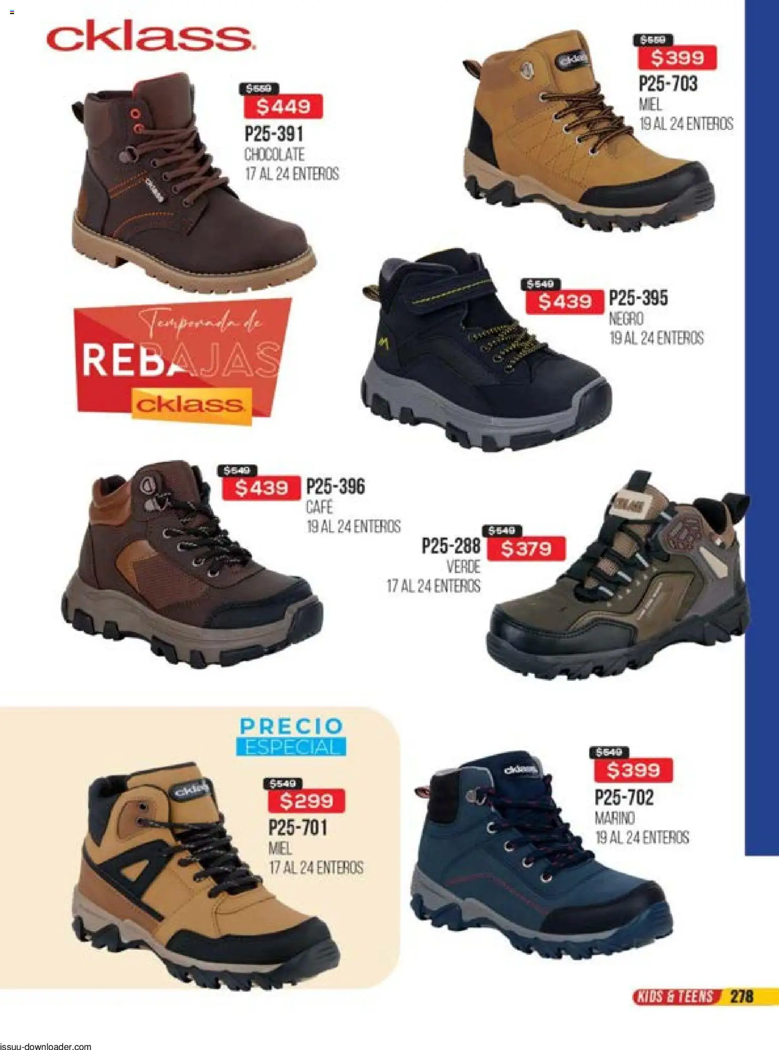 Nuevas ofertas de Cklass válidas en toda la República Mexicana desde el 31.10.2025. ¡Encuentra las mejores ofertas en Cklass catálogo Súper Rebajas Calzado! | Página: 279