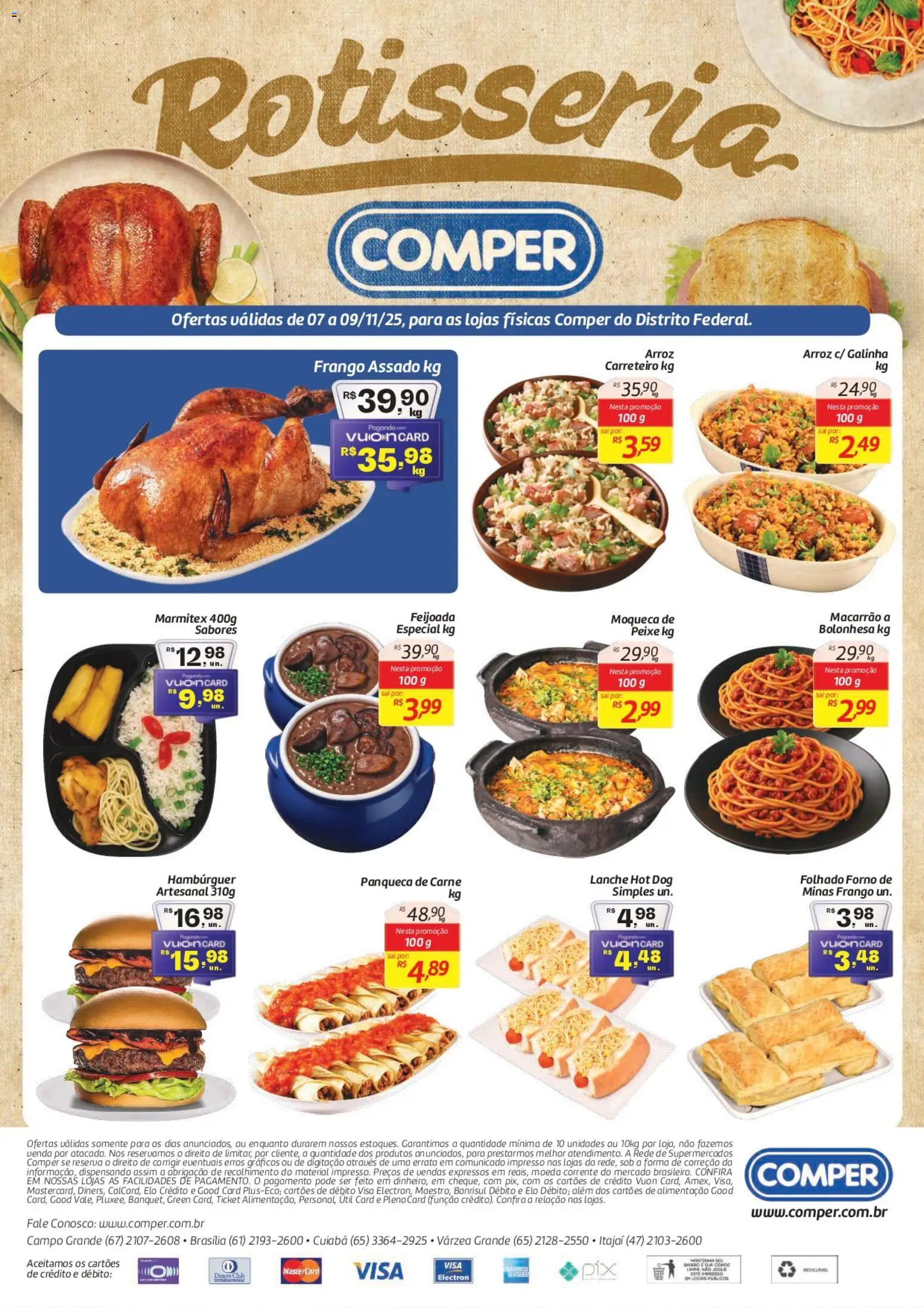 Comper Folheto - válido de 07.11.2025 | Página: 1 | Produtos: Forno, Pó, Peixe, Frango