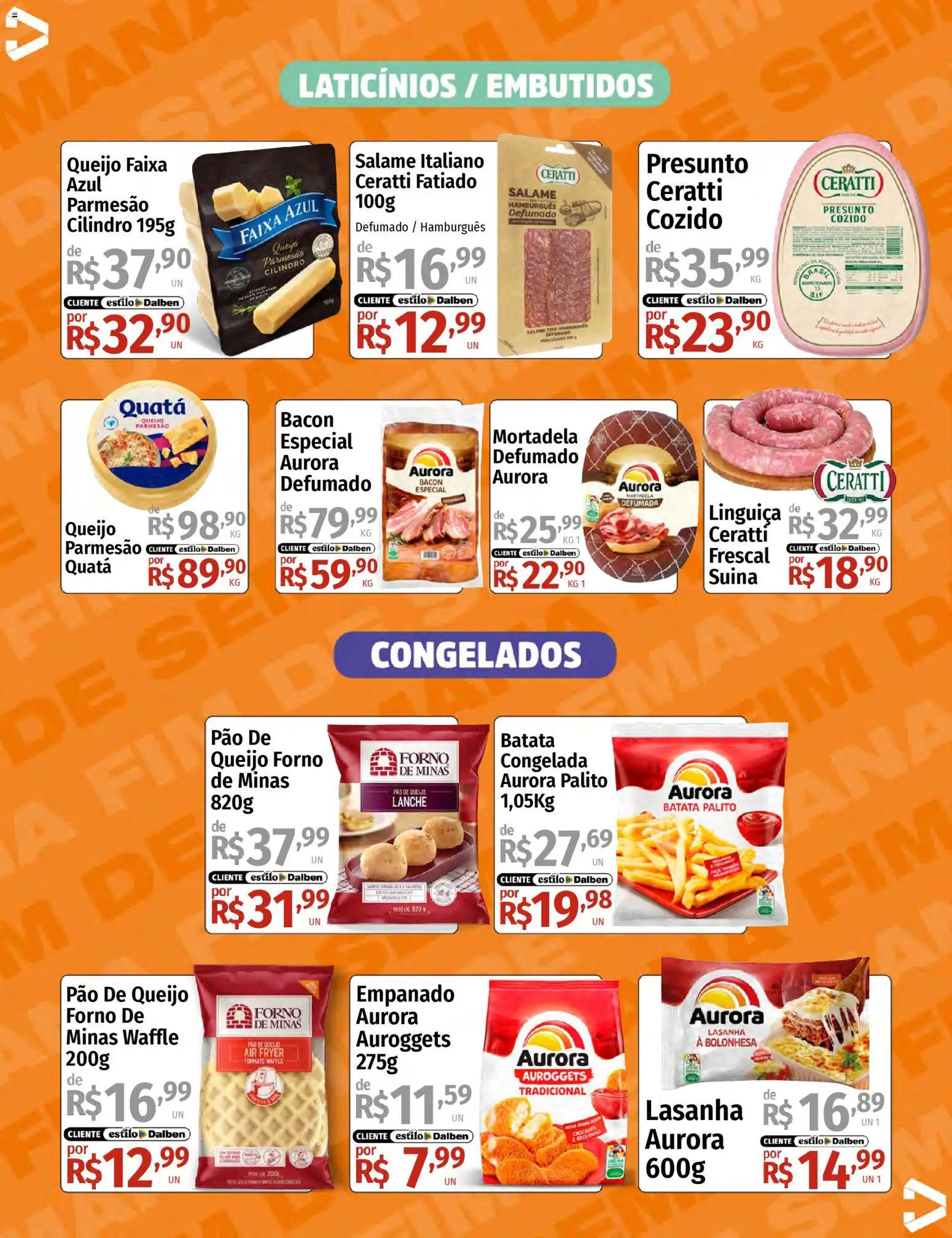 Supermercado Dalben Folheto - válido de 10.04.2026 | Página: 12 | Produtos: Forno, Queijo, Pão, Batata