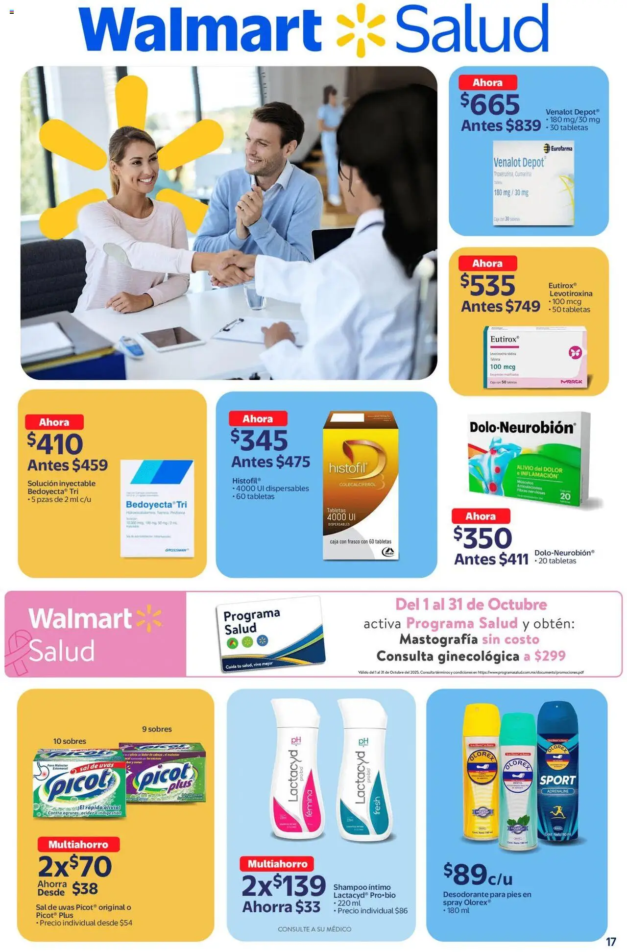 Nuevas ofertas de Walmart válidas en toda la República Mexicana desde el 17.09.2025. ¡Encuentra las mejores ofertas en Walmart - Folleto! | Página: 16 | Productos: Sal, Frasco, Caja, Tableta