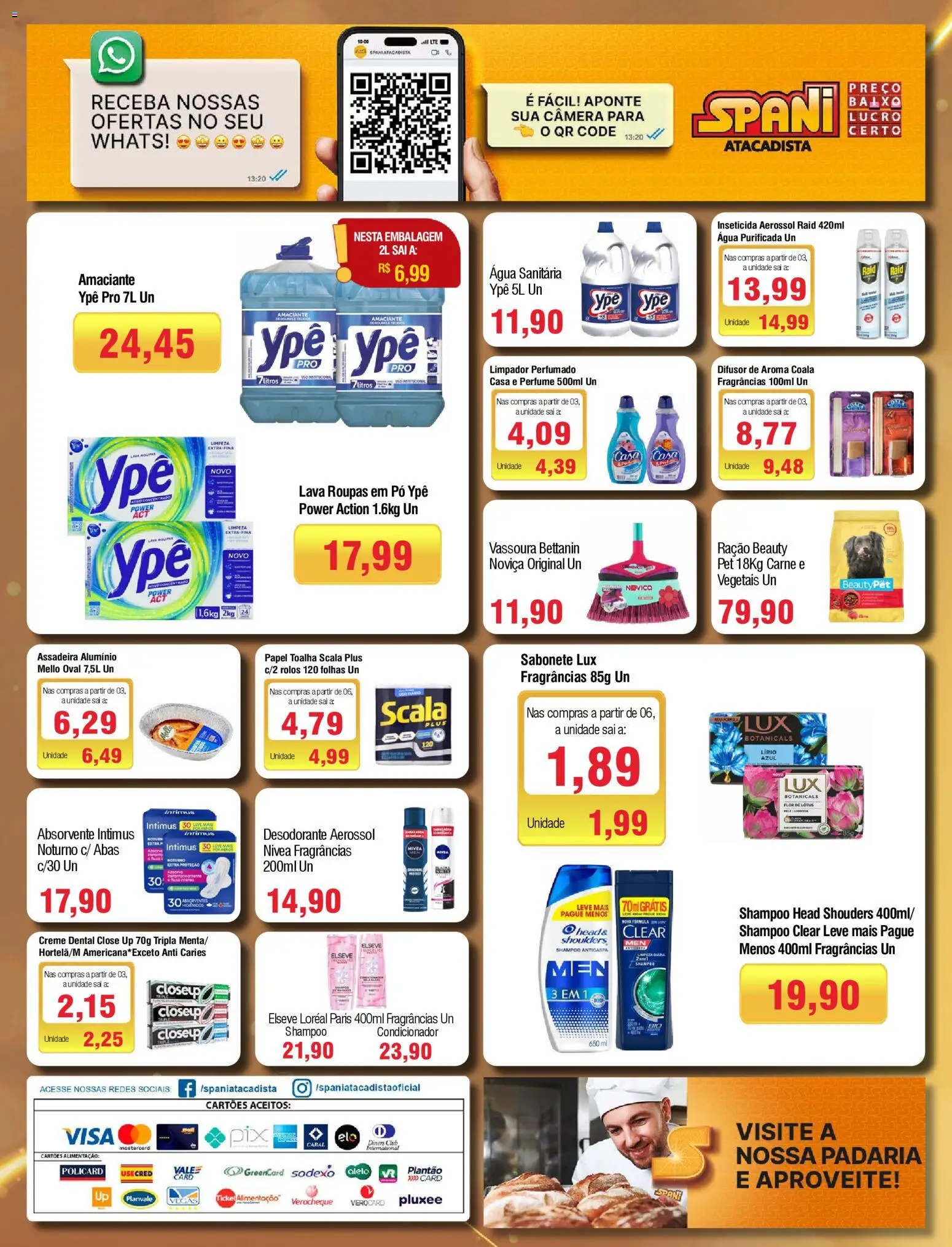 Spani Atacadista Folheto - válido de 02.12.2025 | Página: 4 | Produtos: Papel toalha, Pó, Sabonete, Amaciante