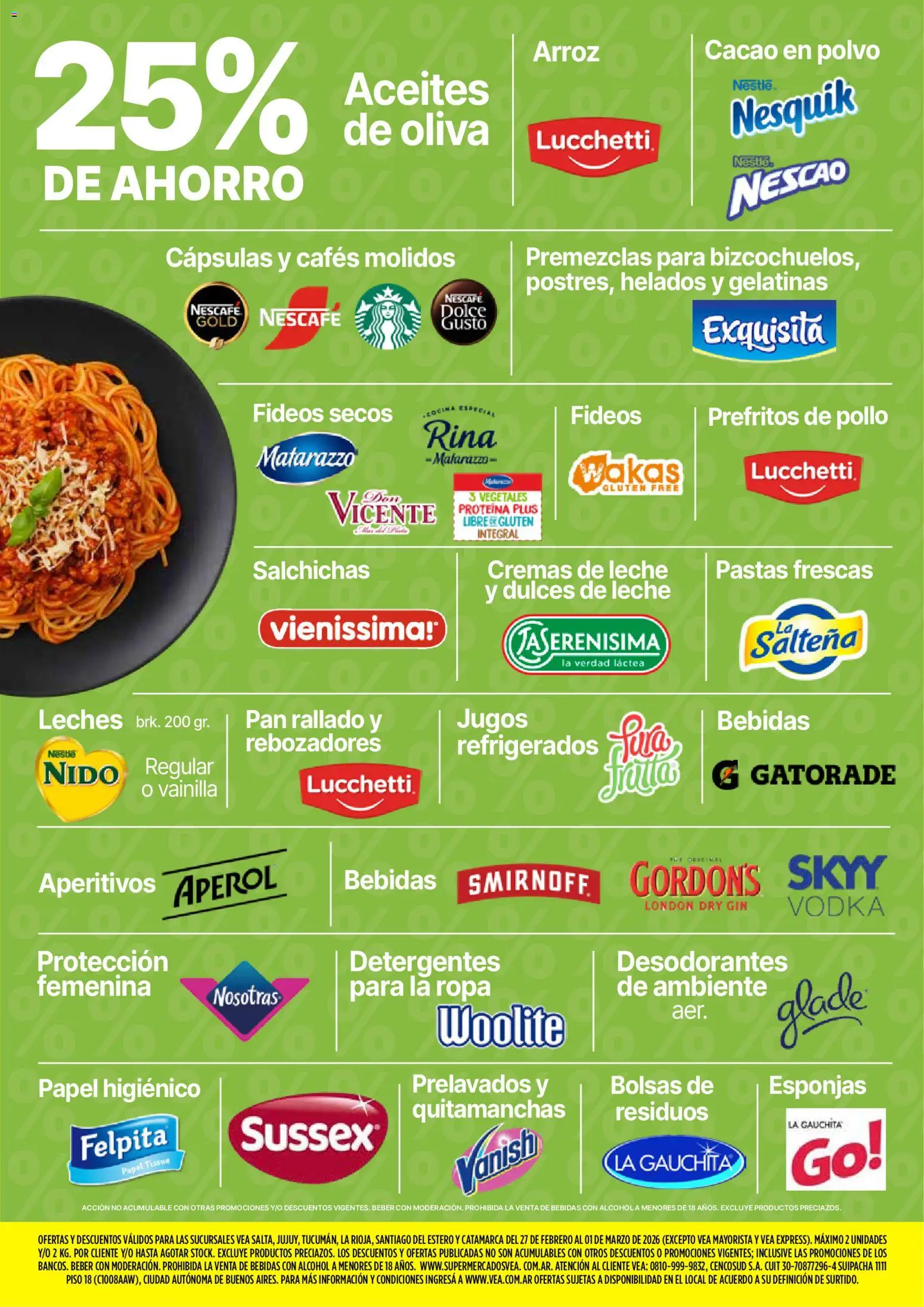 Vea - Oferta fin de semana │ válido desde el 27.02.2026 | Página: 4 | Productos: Pollo, Gin, Oliva, Quitamanchas