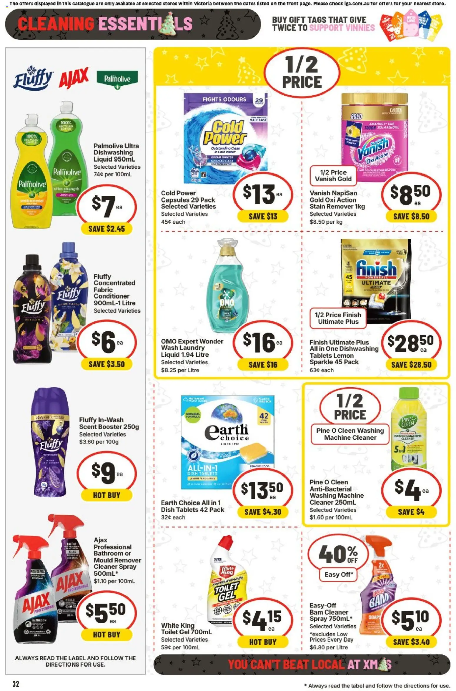 IGA catalogue - valid from 26.11.2025 | Page: 32 | Products: Cleaner, Conditioner, Tablets, Bathroom