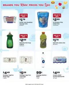 Grocery Outlet Weekly - CA - valid from 16.07.2025 | Page: 8 | Products: Eggs, Water, Sausage, Lime