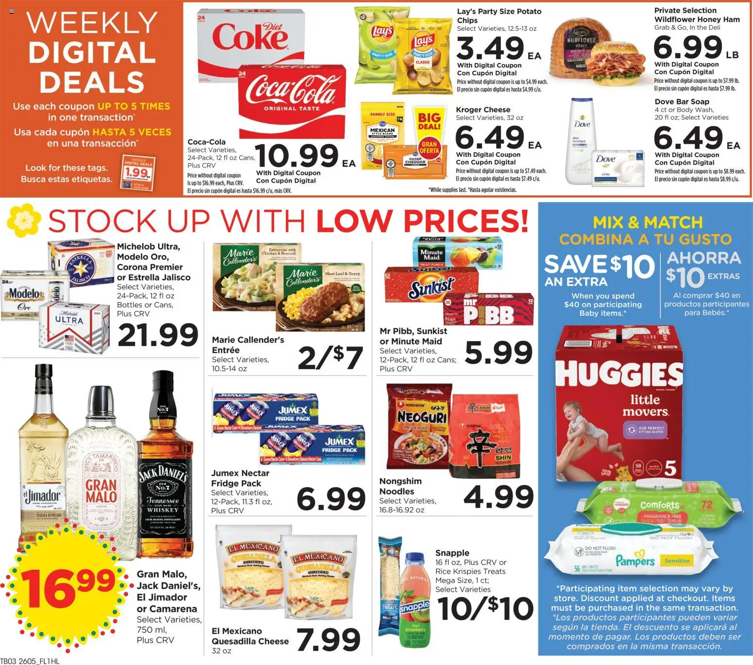 Food 4 Less Weekly Ad - valid from 04.03.2026 | Page: 4 | Products: Fragrance, Cheese, Ham, Whiskey