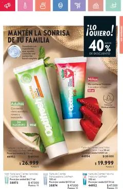 Oriflame revista - valida desde el 02.08.2025 | Página: 73 | Productos: Pasta, Fresa