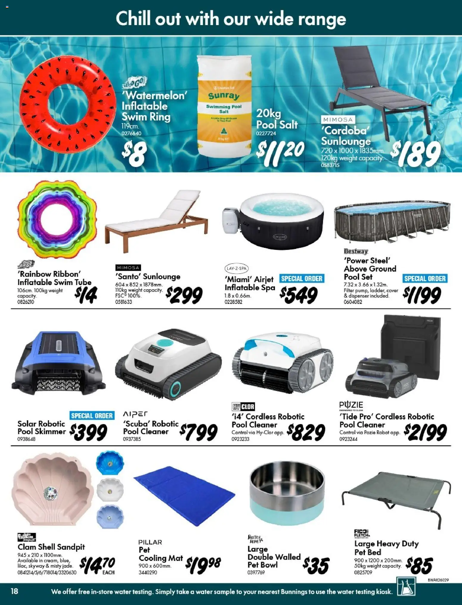 Bunnings Warehouse catalogue - valid from 07.01.2026 | Page: 18 | Products: Salt, Weight, Robot, Bed