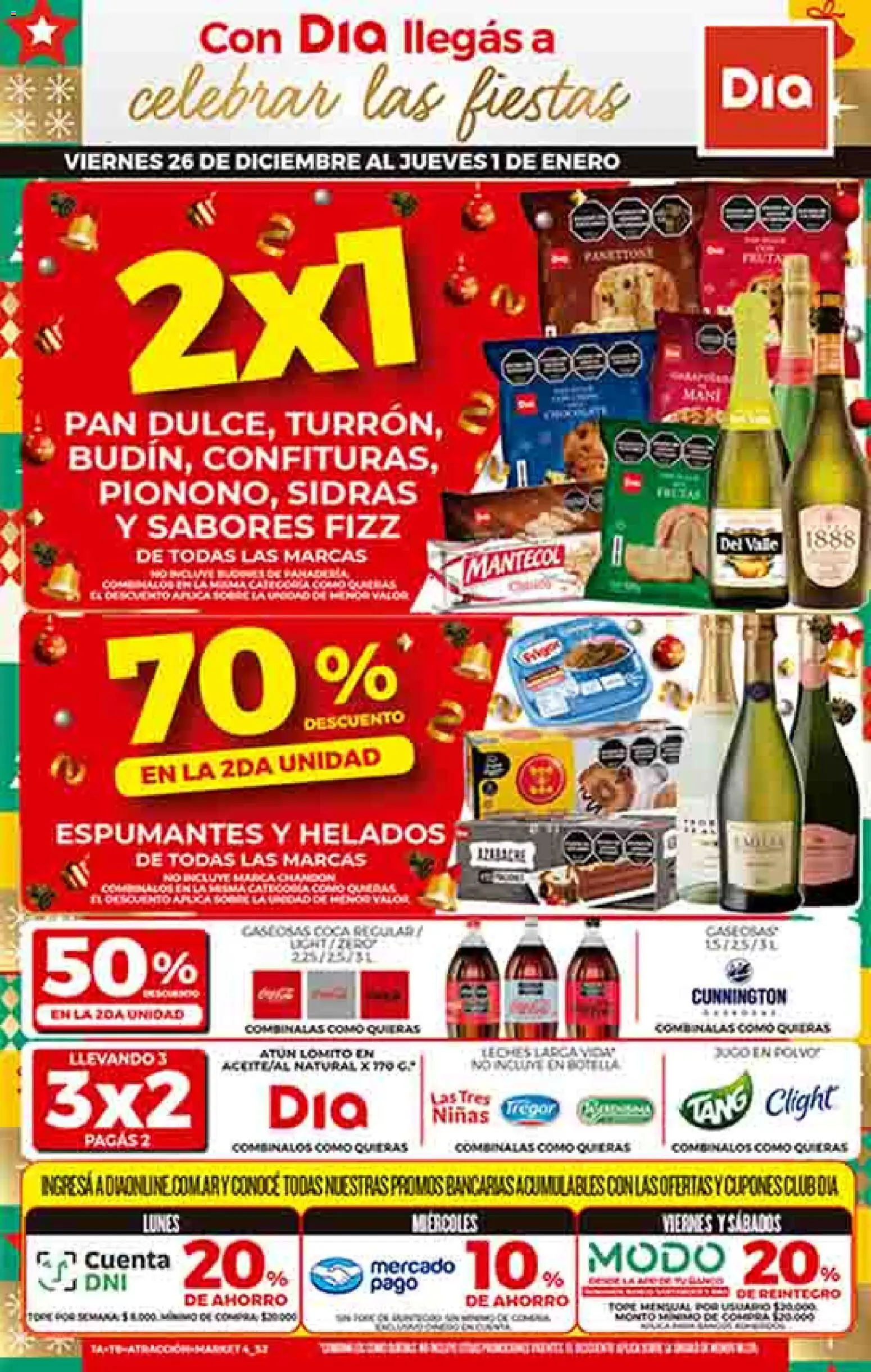 Dia - Ofertas │ válido desde el 26.12.2025 | Página: 1 | Productos: Botella, Polvo, Atún, Pan