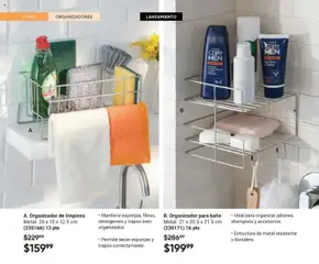 Vista previa de Organizador de limpieza, Metal. 26 x 15 x 12.5 cm (235166), nuevo folleto de la tienda, válido en México a partir del 02.04.2026 | Página: 80 | Productos: Organizador, Baño, Acondicionador, Jabón