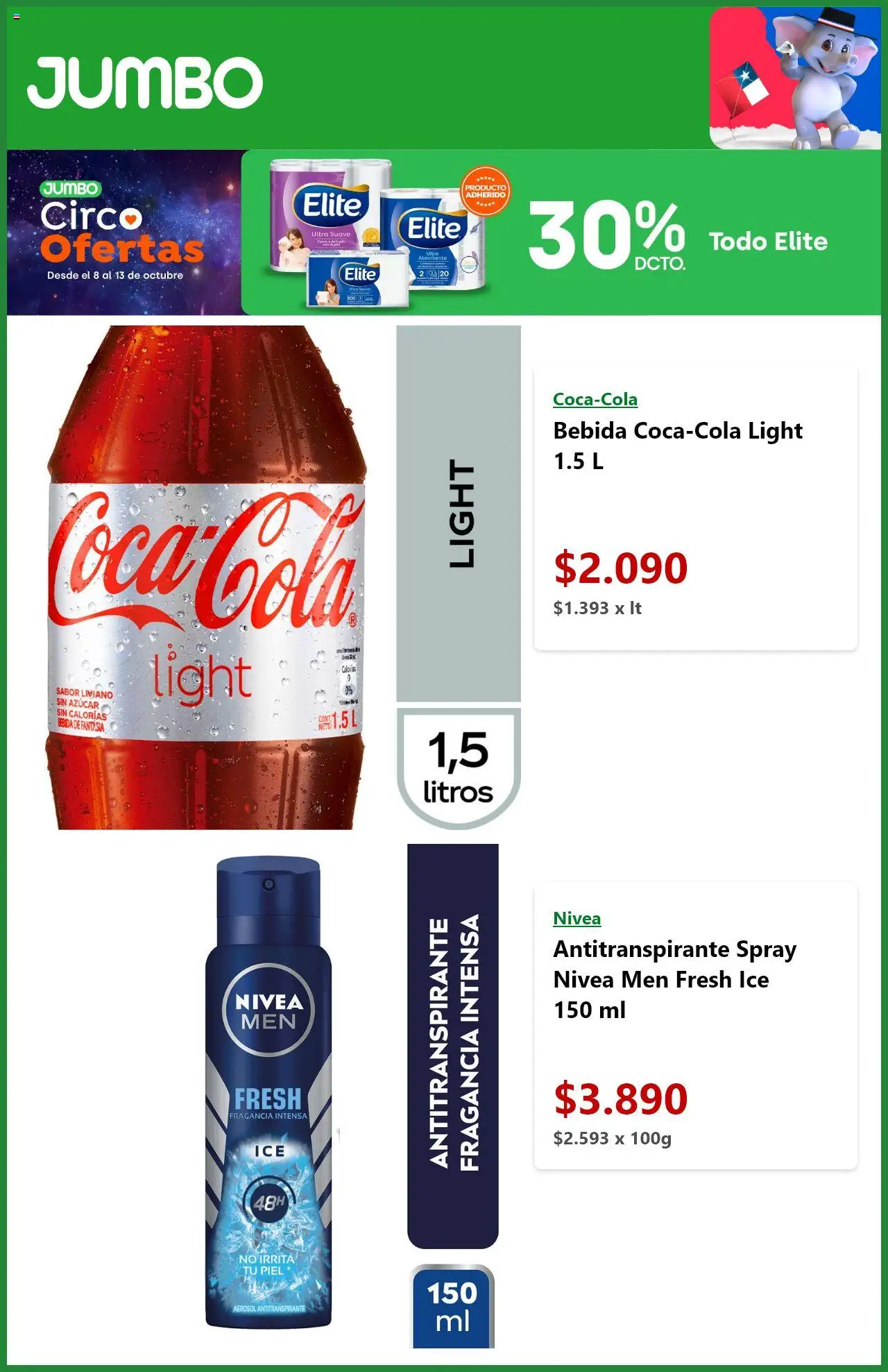 Jumbo ofertas  │ válido desde el 09.10.2025 | Página: 5 | Productos: Fragancia, Antitranspirante, Azucar