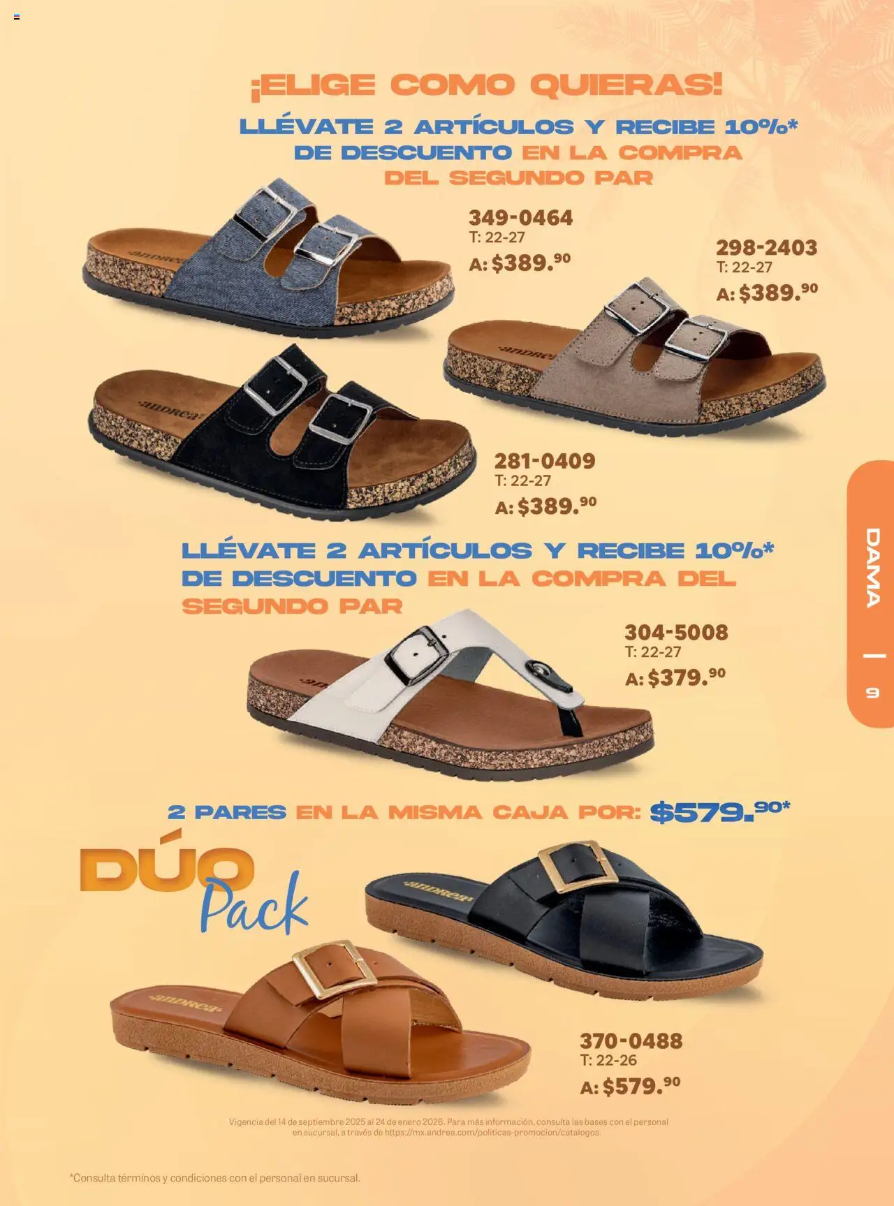 Nuevas ofertas de Andrea válidas en toda la República Mexicana desde el 14.09.2025. ¡Encuentra las mejores ofertas en Andrea - Catálogo Fall Fashion Packs! | Página: 9 | Productos: Caja