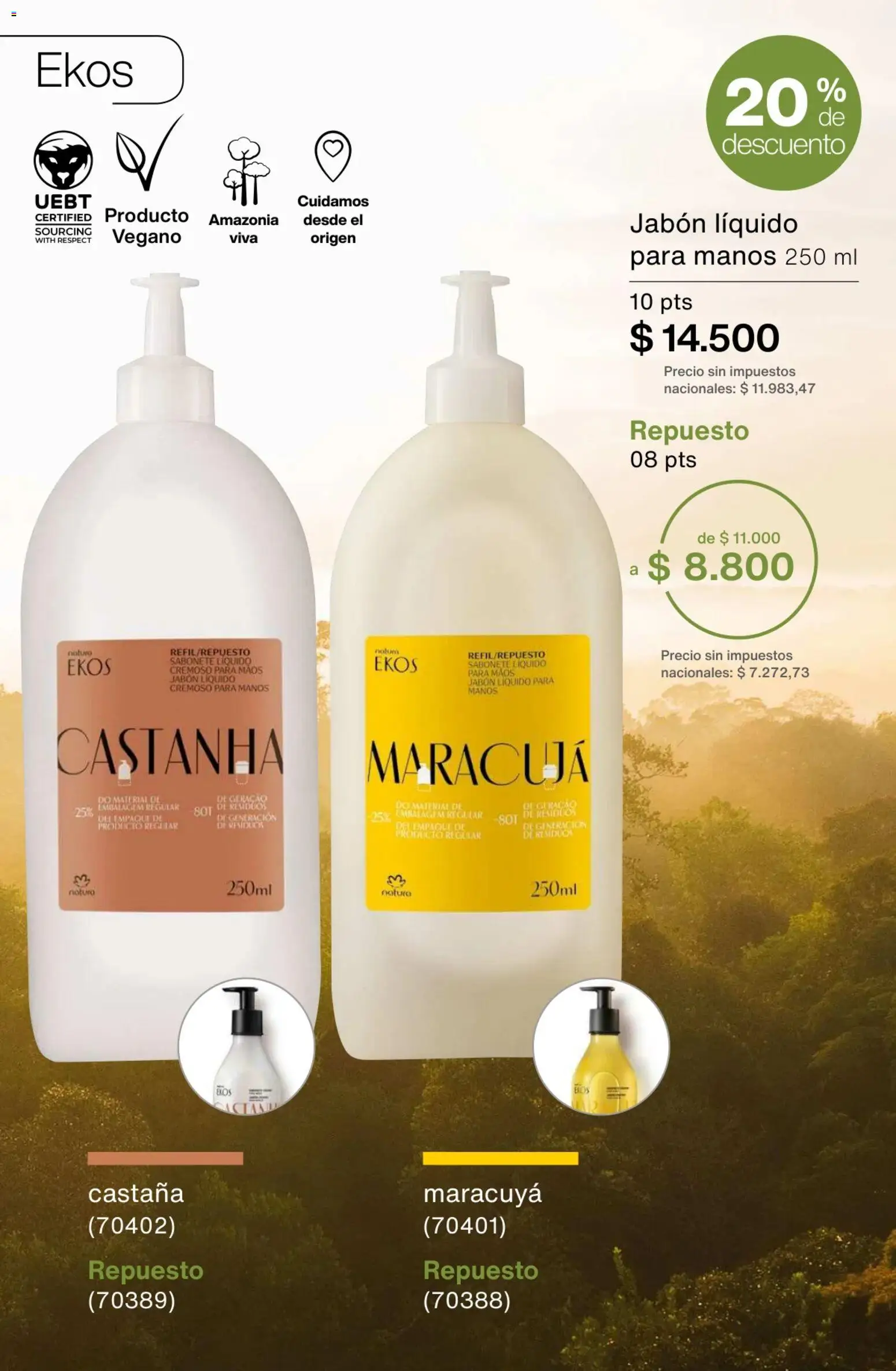 Catálogo Natura Ciclo 1/2026 │ válido desde el 06.01.2026 | Página: 190 | Productos: Jabón líquido, Jabón