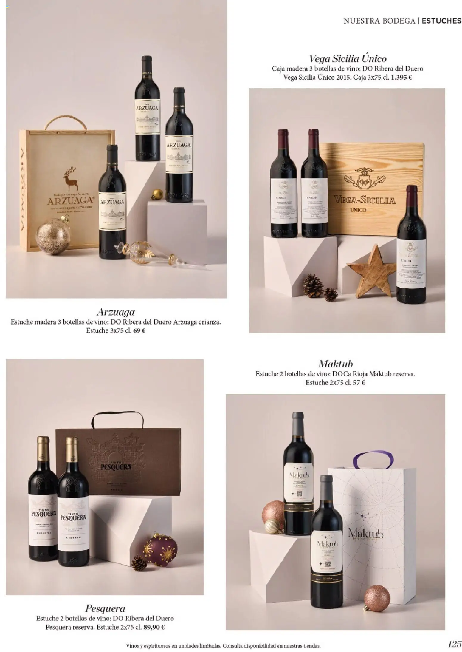 Nuevas ofertas de El Corte Inglés válidas en toda la República Mexicana desde el 19.11.2025. ¡Encuentra las mejores ofertas en El Corte Inglés catálogo El Placer De Regalar! | Página: 125 | Productos: Estuche, Vino, Caja