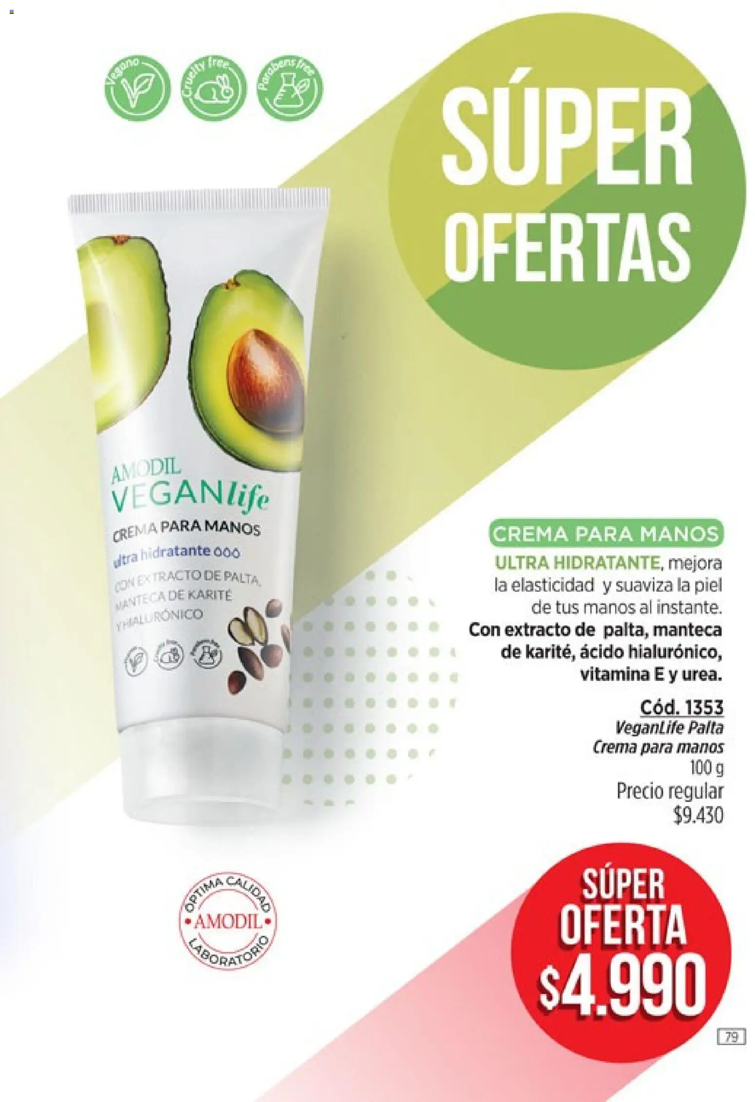 Catálogo Amodil Campaña 4 │ válido desde el 01.03.2026 | Página: 79 | Productos: Palta, Manteca, Crema