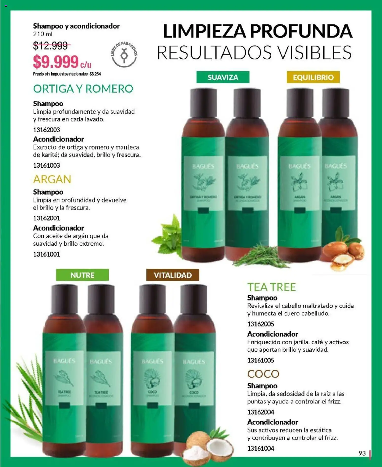Bagués - Catálogo │ válido desde el 12.01.2026 | Página: 93 | Productos: Shampoo, Acondicionador, Brillo, Manteca