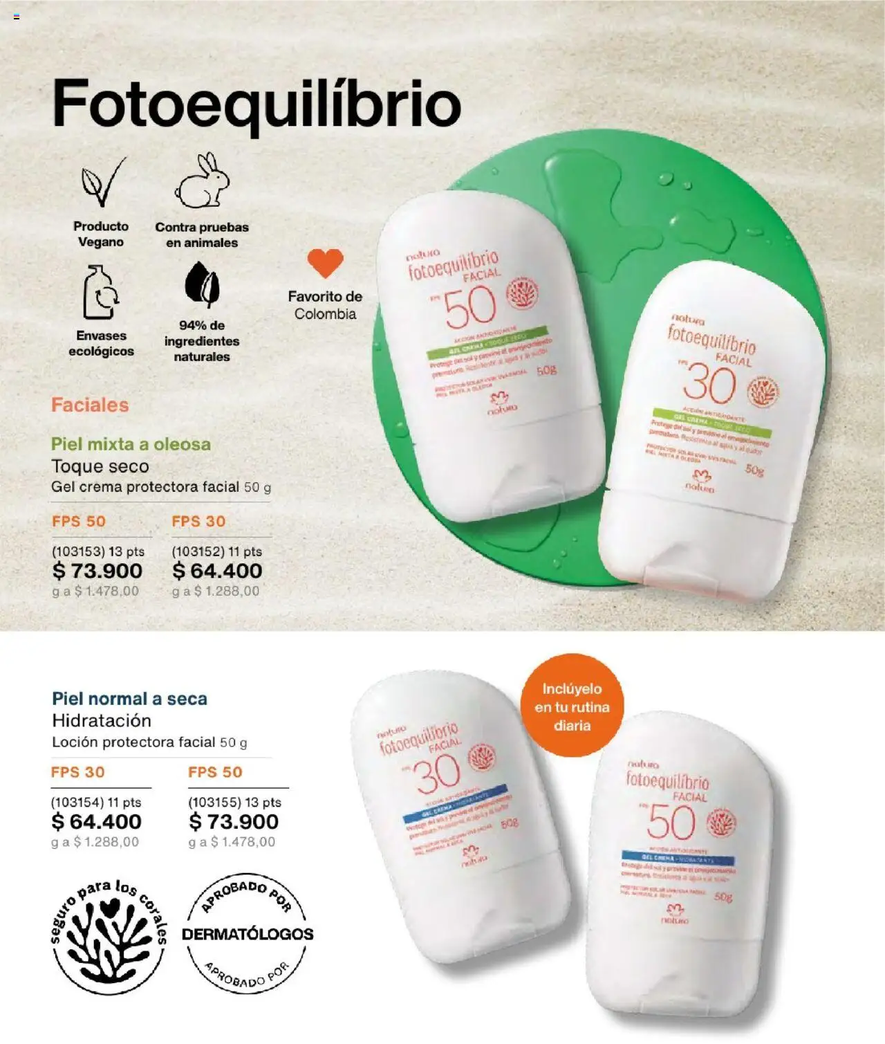 Natura revista - valida desde el 23.07.2025 | Página: 134 | Productos: Agua, Crema, Loción
