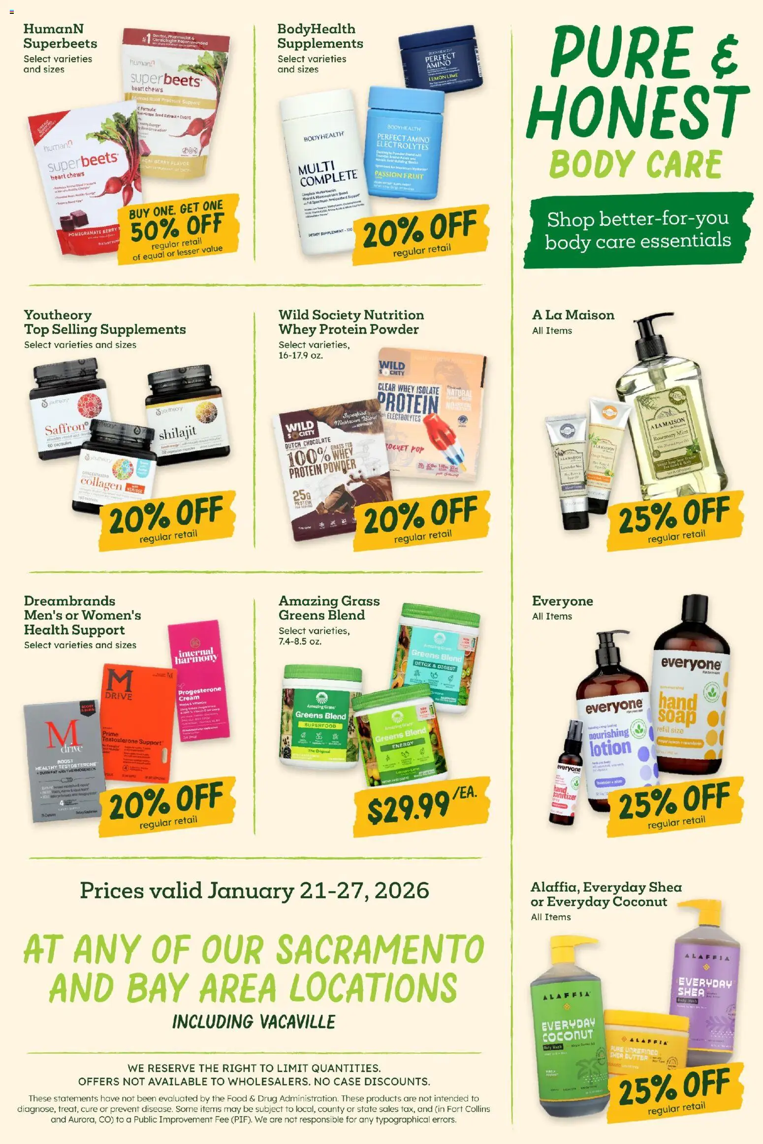 Sprouts Weekly Ad - valid from 21.01.2026 | Page: 11 | Products: Grate, Powder, Chocolate, Soap