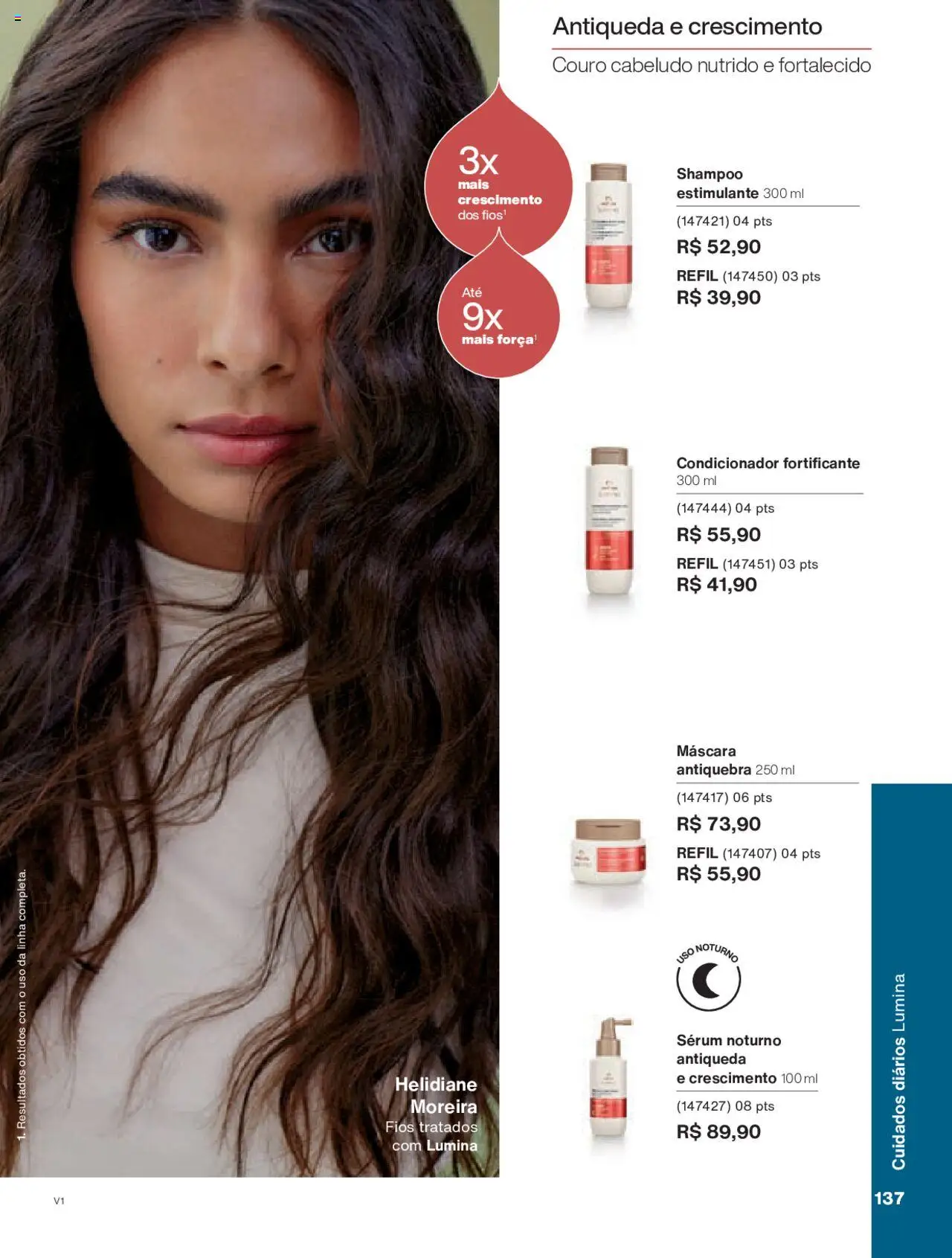 Natura Folheto - válido de 18.08.2025 | Página: 137 | Produtos: Shampoo, Condicionador, Sérum