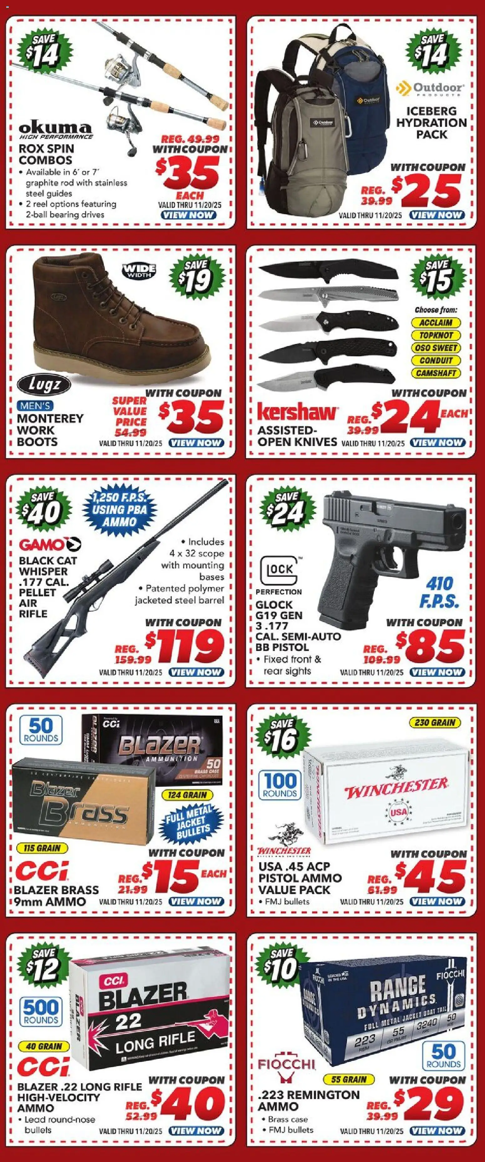 Big 5 Sporting Goods Weekly Ad - valid from 14.11.2025 | Page: 7 | Products: Jacket, Boots, Case, Rod