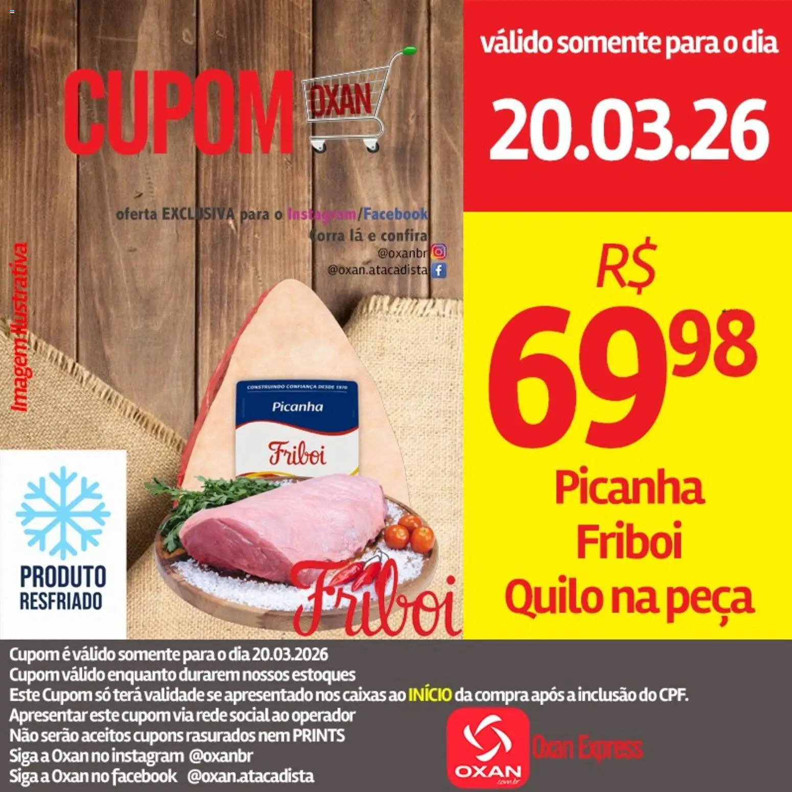 Oxan Atacadista Folheto - válido de 20.03.2026 | Página: 2 | Produtos: Picanha