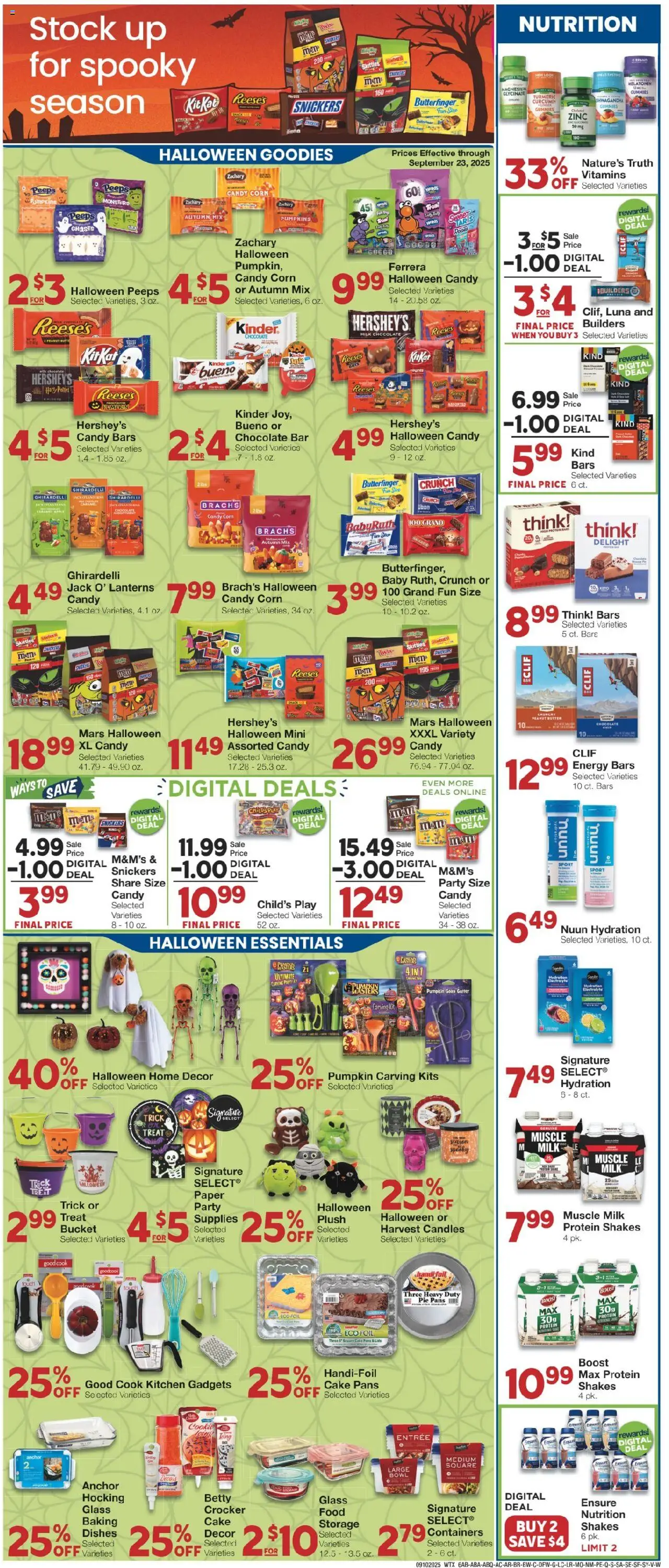 United Supermarkets Weekly Ad - valid from 09.09.2025 | Page: 6 | Products: Magnesium, Corn, Anchor, Pumpkin
