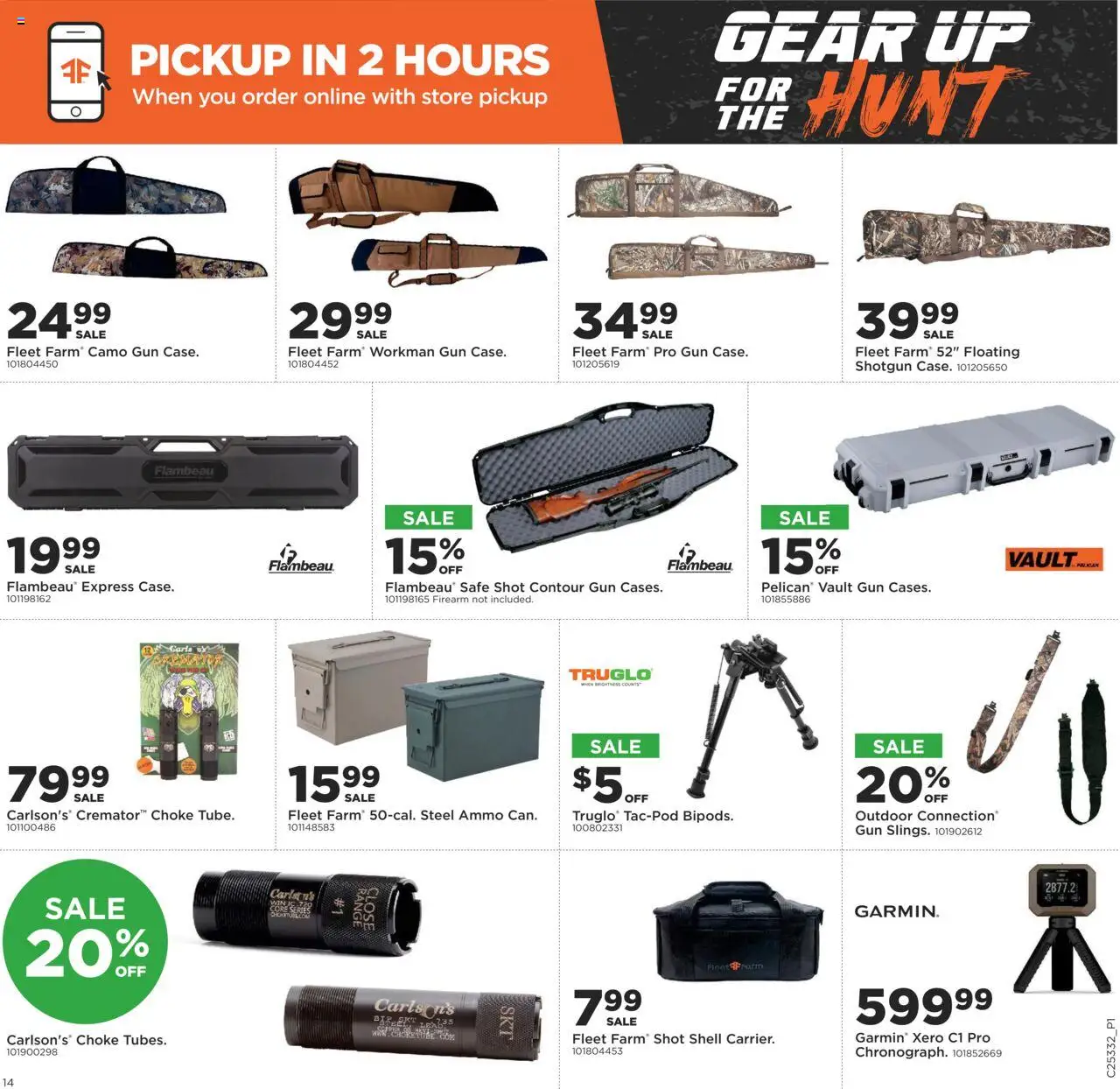 Mills Fleet Farm Gear Up For the Hunt - valid from 14.08.2025 | Page: 14 | Products: Safe, Shotgun, Gun, Ammo