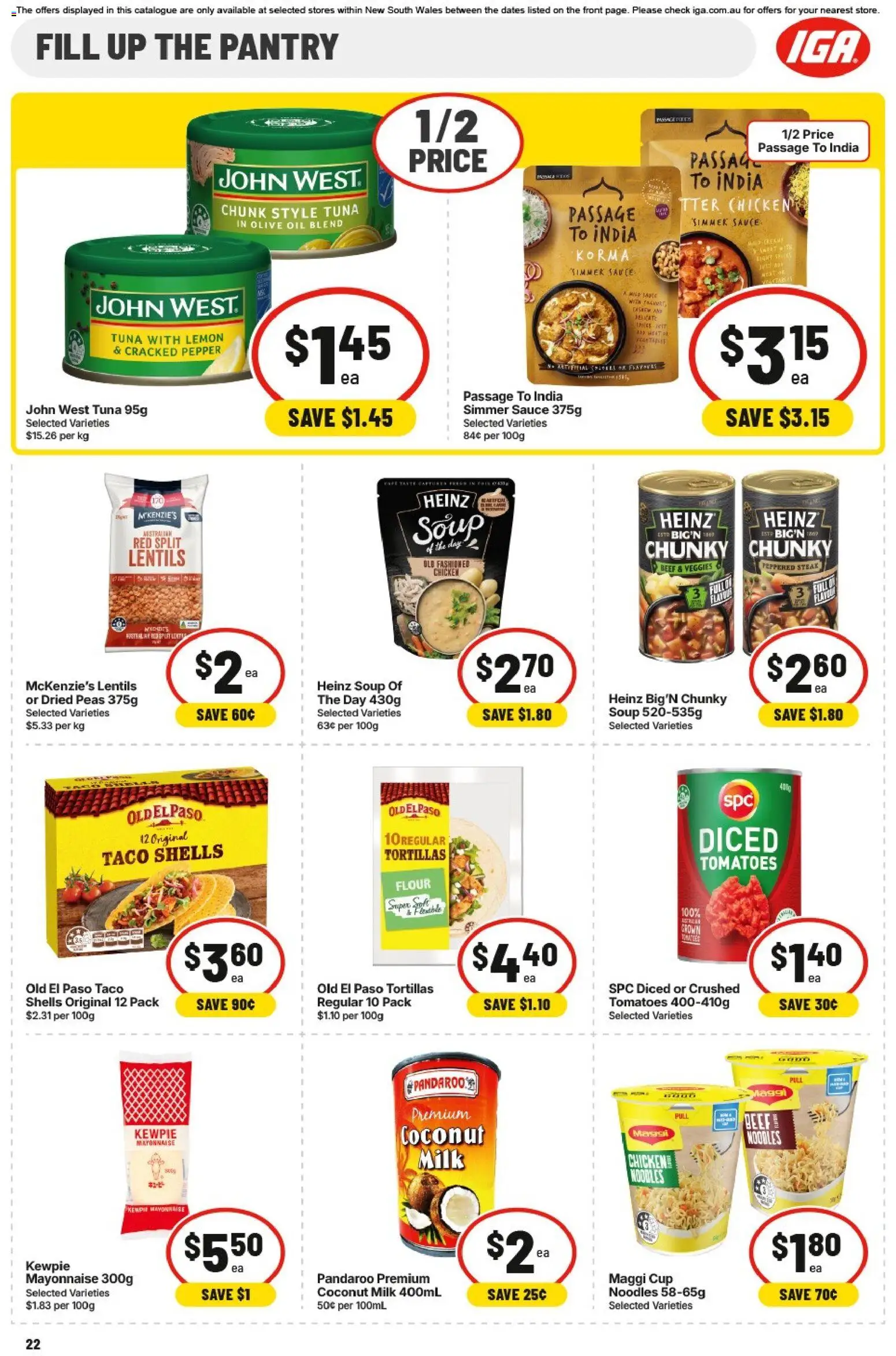 IGA catalogue - valid from 22.04.2026 | Page: 21 | Products: Chicken, Sauce, Garlic, Chilli