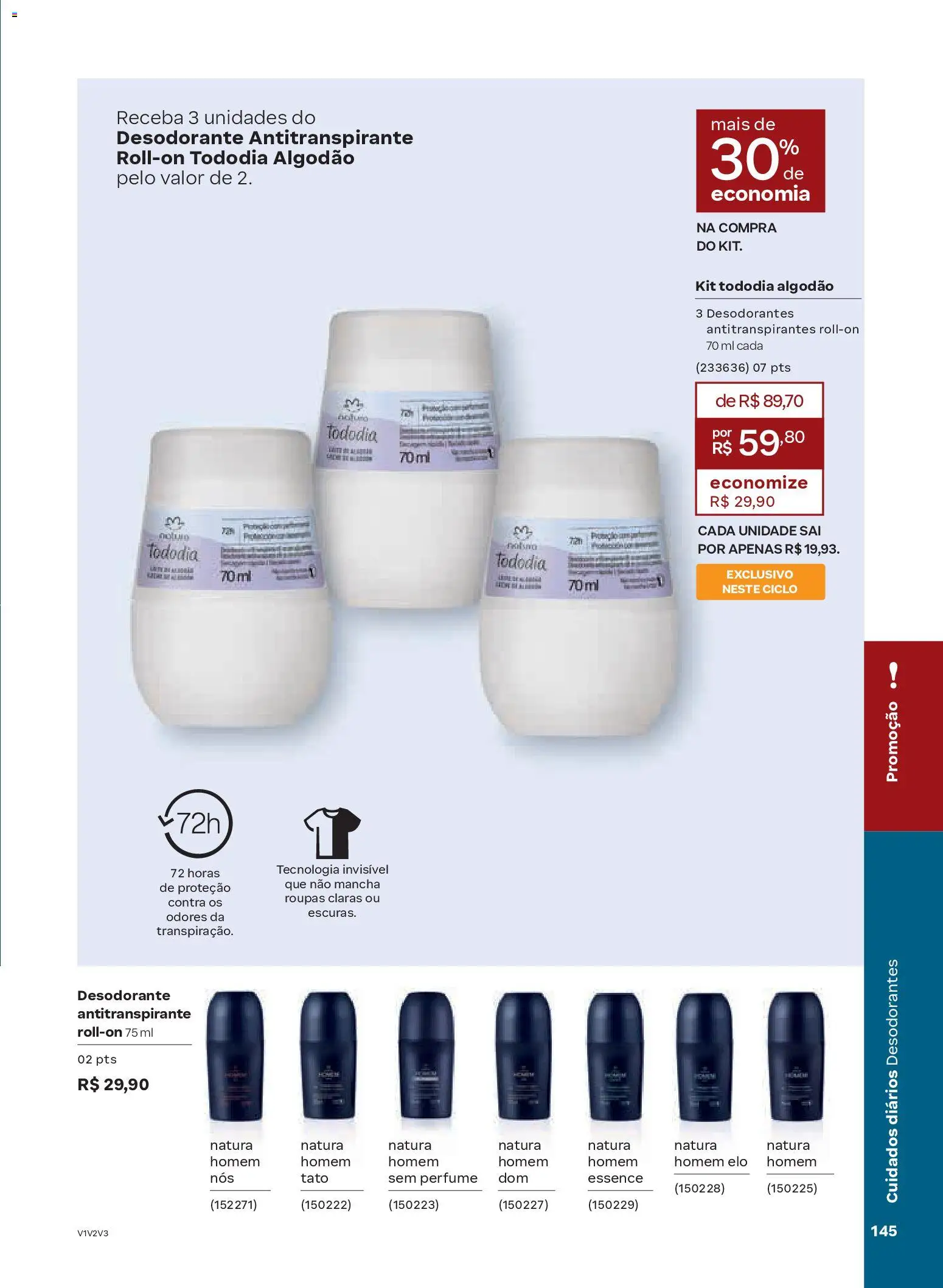 Natura Folheto - válido de 13.01.2026 | Página: 145 | Produtos: Perfume, Desodorante, Roupas, Algodão