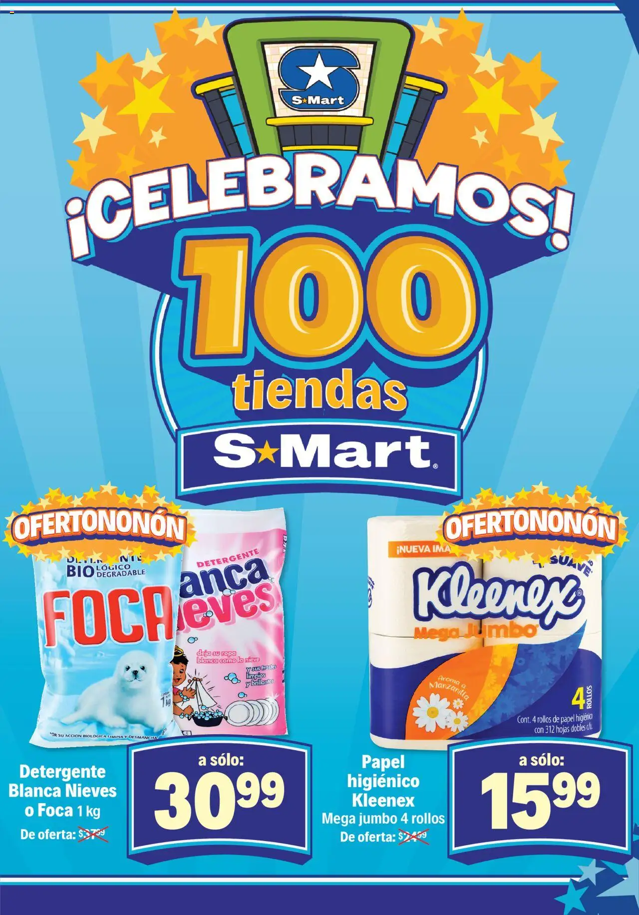 Nuevas ofertas de S-Mart válidas en toda la República Mexicana desde el 03.10.2025. ¡Encuentra las mejores ofertas en S-Mart - Folleto - Nuevo Laredo! | Página: 2 | Productos: Detergente, Papel higiénico, Ropa