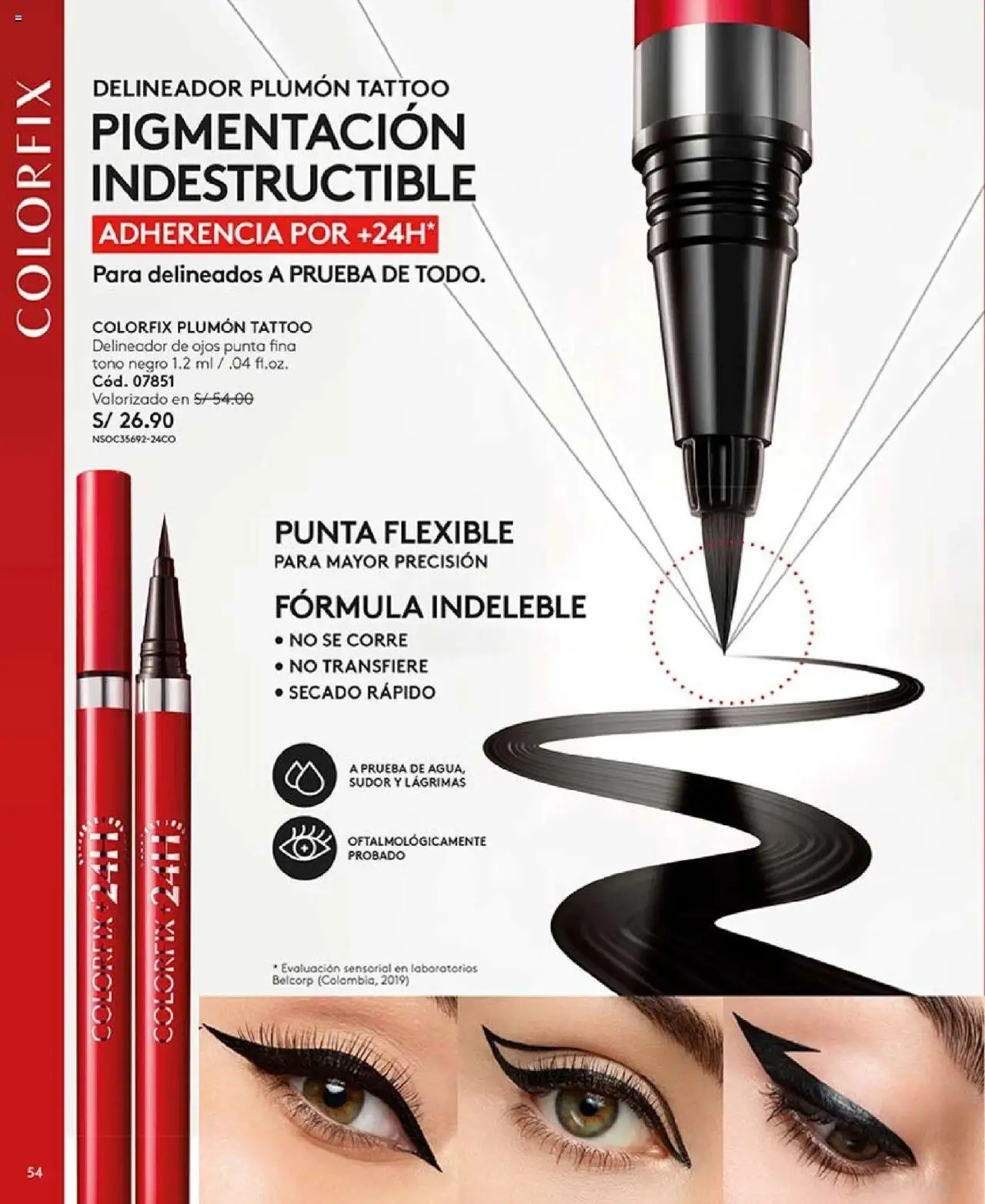 Catálogo Ésika válido desde 03.10.2025 | Página: 54 | Productos: Delineador de ojos, Delineador