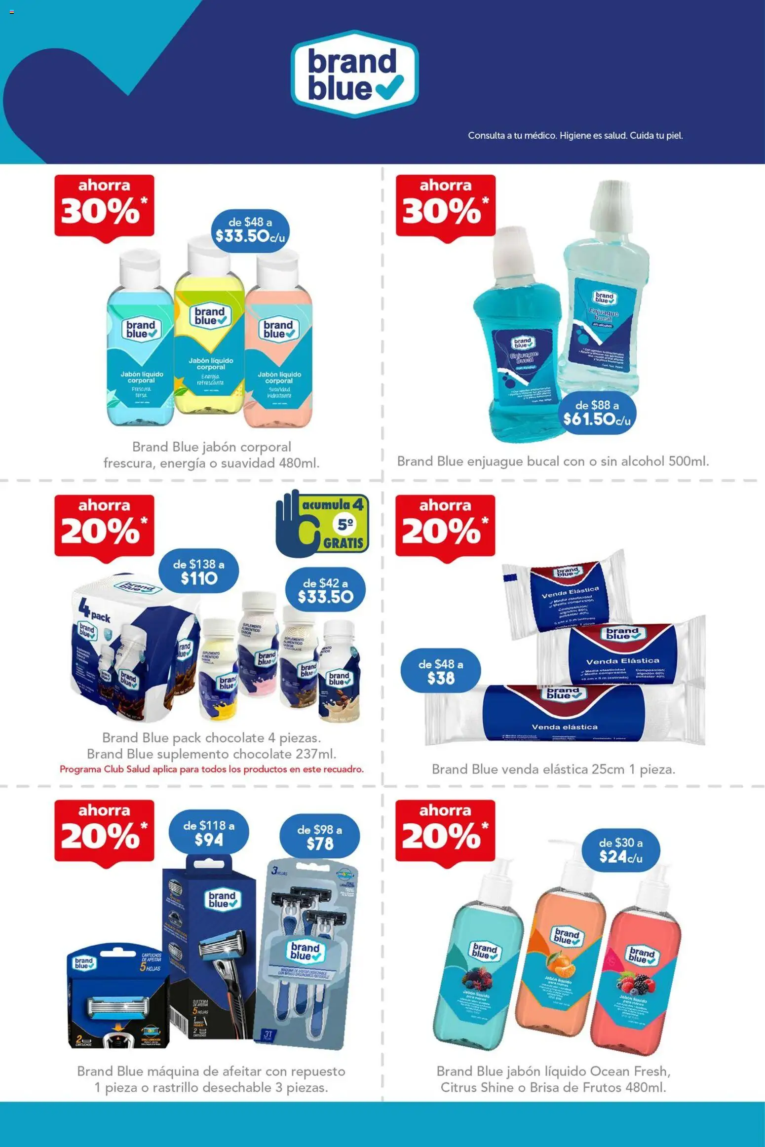 Nuevas ofertas de Farmacia San Pablo válidas en toda la República Mexicana desde el 22.03.2026. ¡Encuentra las mejores ofertas en Farmacia San Pablo catálogo! | Página: 6 | Productos: Enjuague bucal, Jabón líquido, Chocolate, Jabón