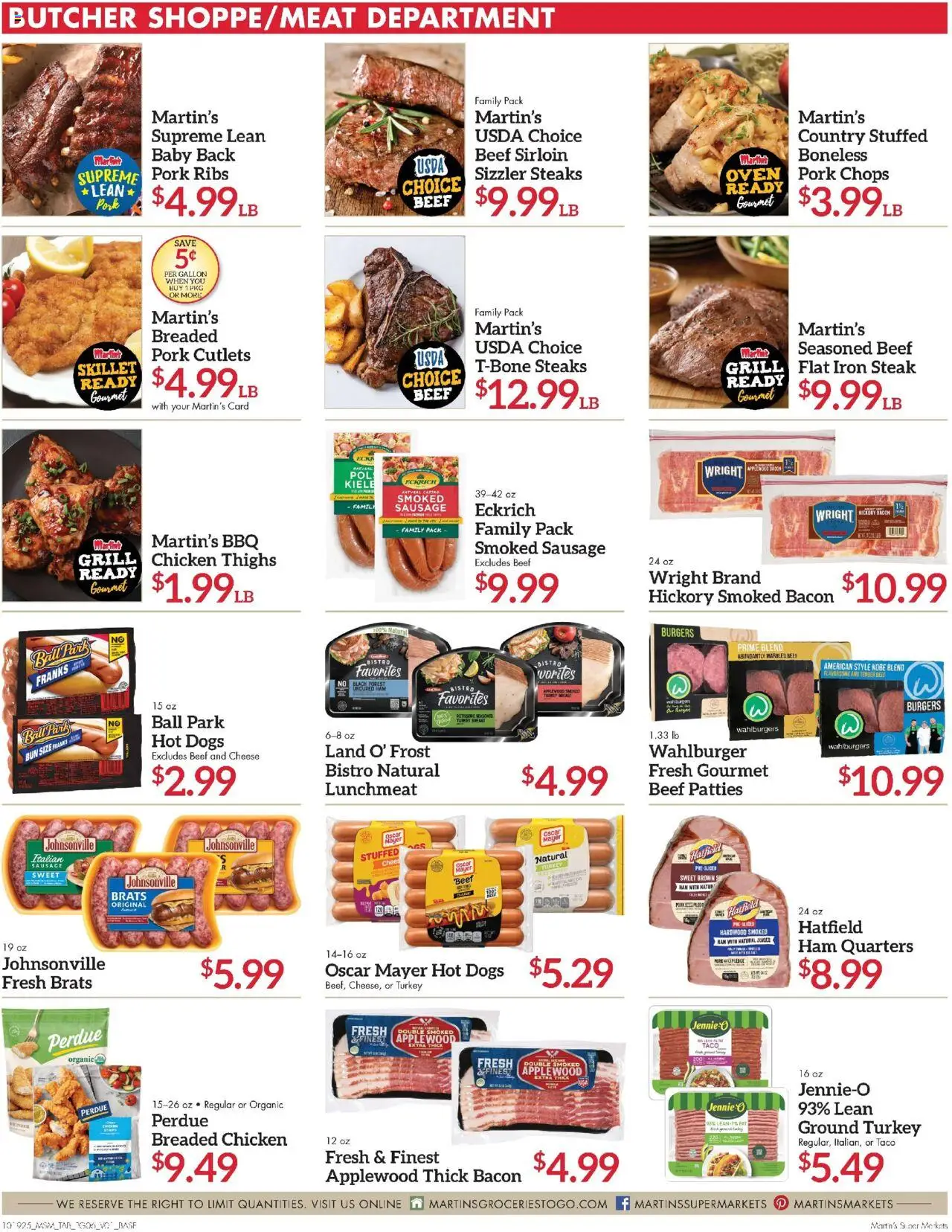 Martin’s Weekly Ad - valid from 19.10.2025 | Page: 6 | Products: Cheese, Ham, Hot Dogs, Grill