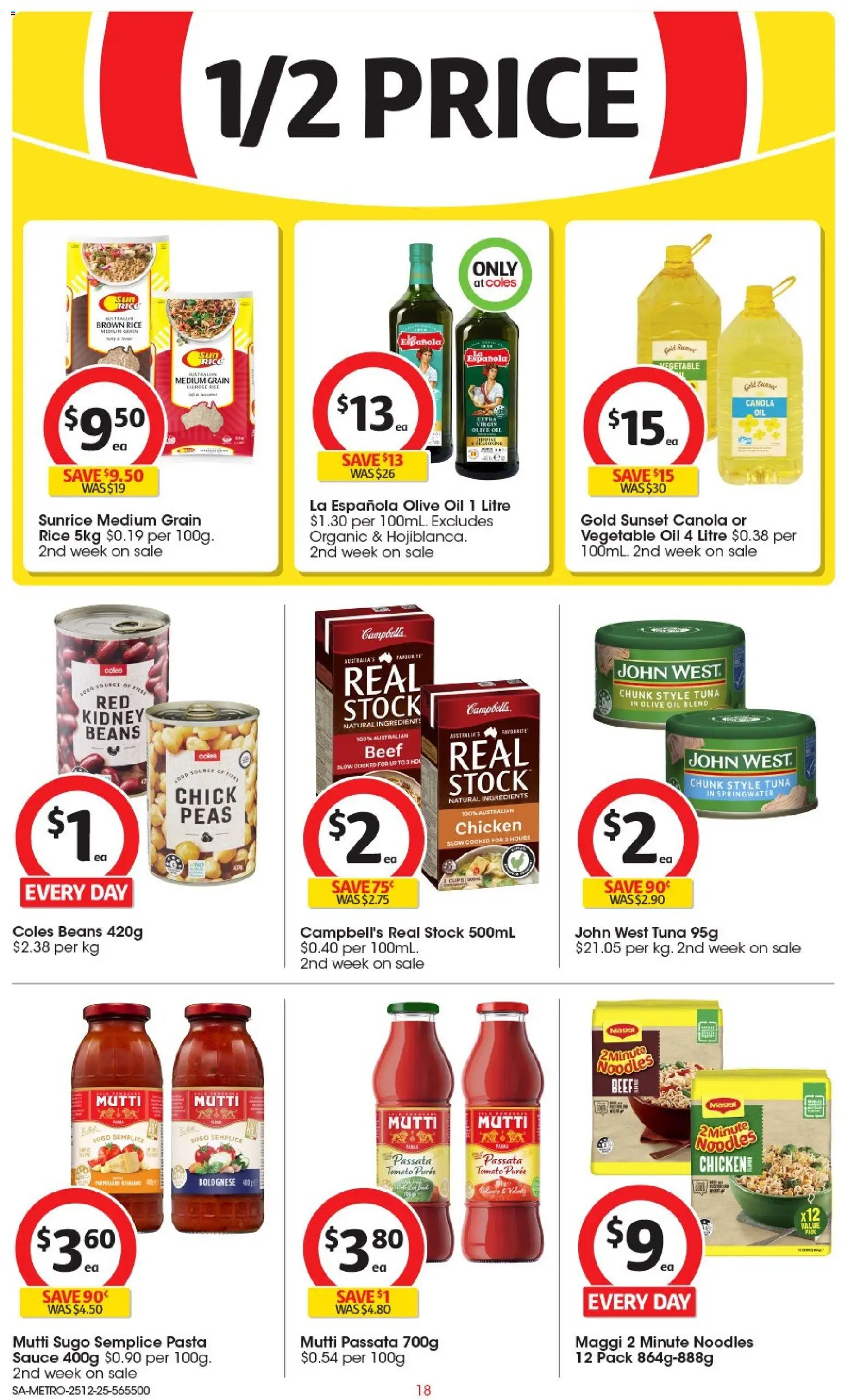 Coles catalogue - valid from 25.12.2025 | Page: 19 | Products: Chicken, Noodles, Pasta, Tuna