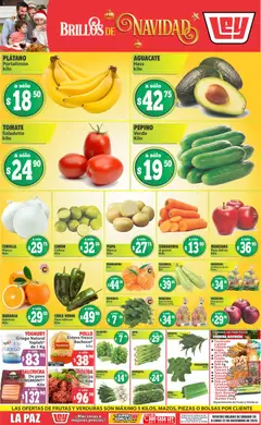 Vista previa de Casa Ley folleto Las ofertas de frutas y verduras, nuevo folleto de la tienda, válido en México a partir del 20.12.2025