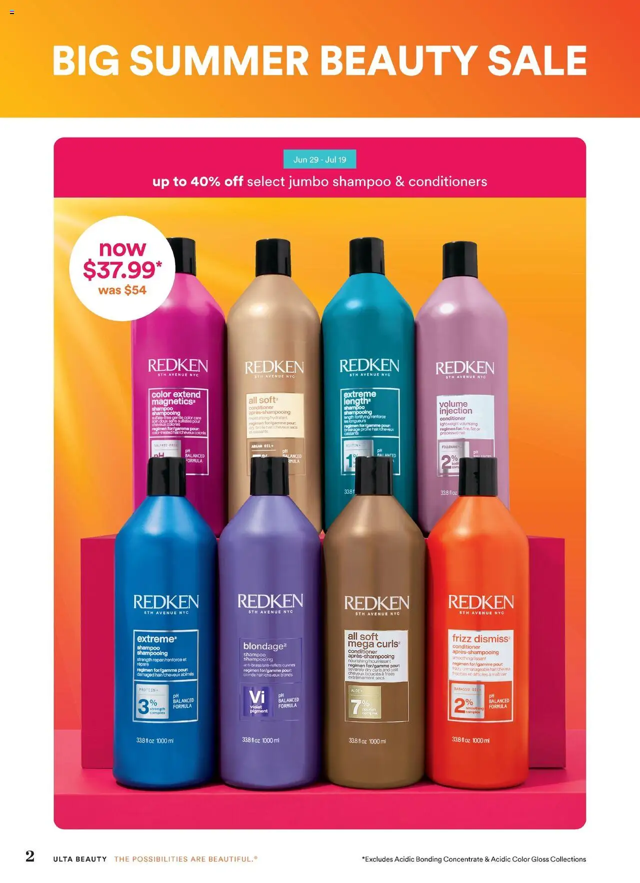 Ulta Beauty Weekly Ad - valid from 29.06.2025 | Page: 2 | Products: Shampoo, Conditioner
