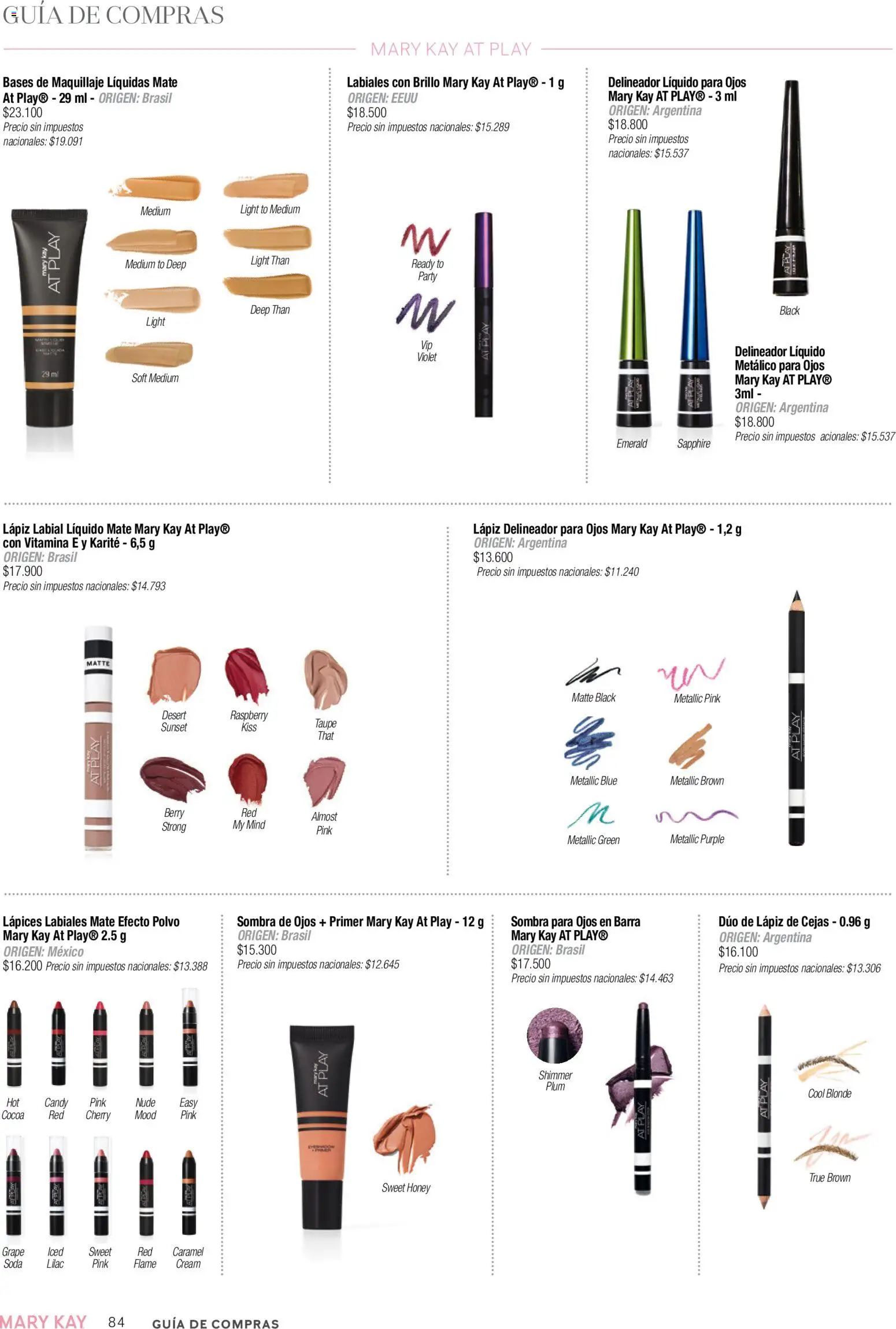 Mary Kay catálogo │ válido desde el 02.01.2026 | Página: 84 | Productos: Mate, Maquillaje, Delineador, Soda