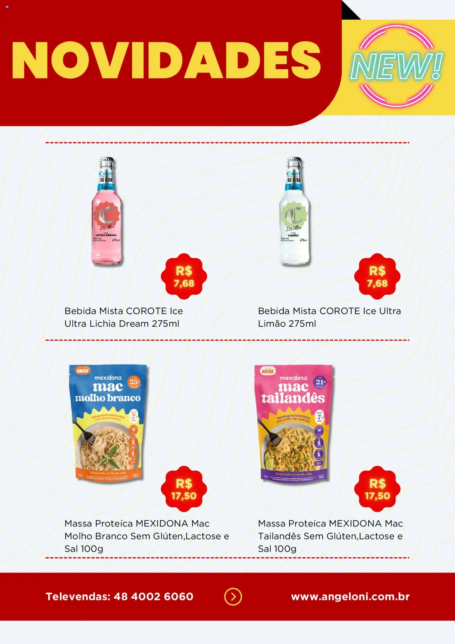 Angeloni Folheto - válido de 02.04.2026 | Página: 4 | Produtos: Talharim, Massa, Bebida, Sal