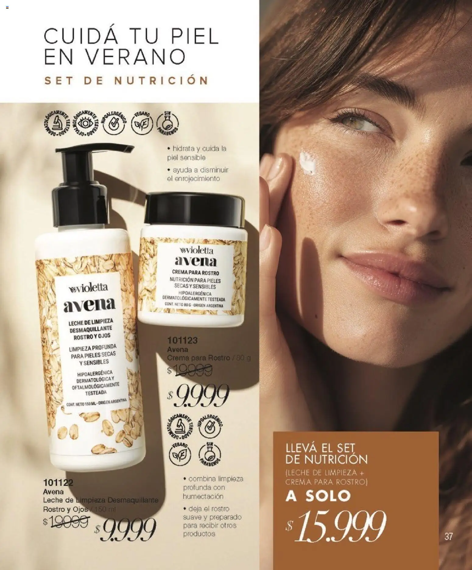 Violetta catálogo │ válido desde el 01.01.2026 | Página: 37 | Productos: Avena, Desmaquillante, Leche, Crema