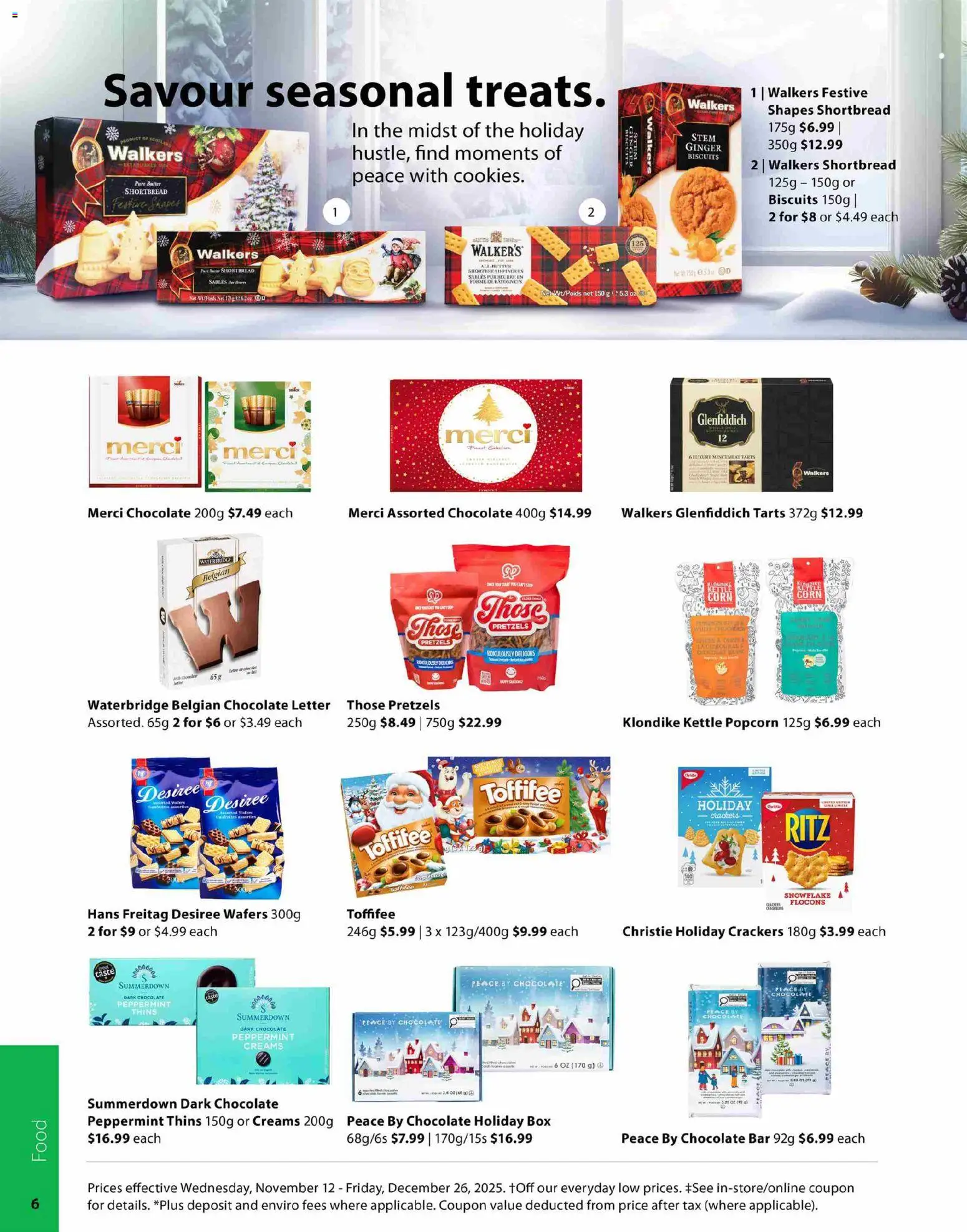London Drugs flyer valid from 12.11.2025 | Page: 6 | Products: Kettle, Box, Butter, Chocolate