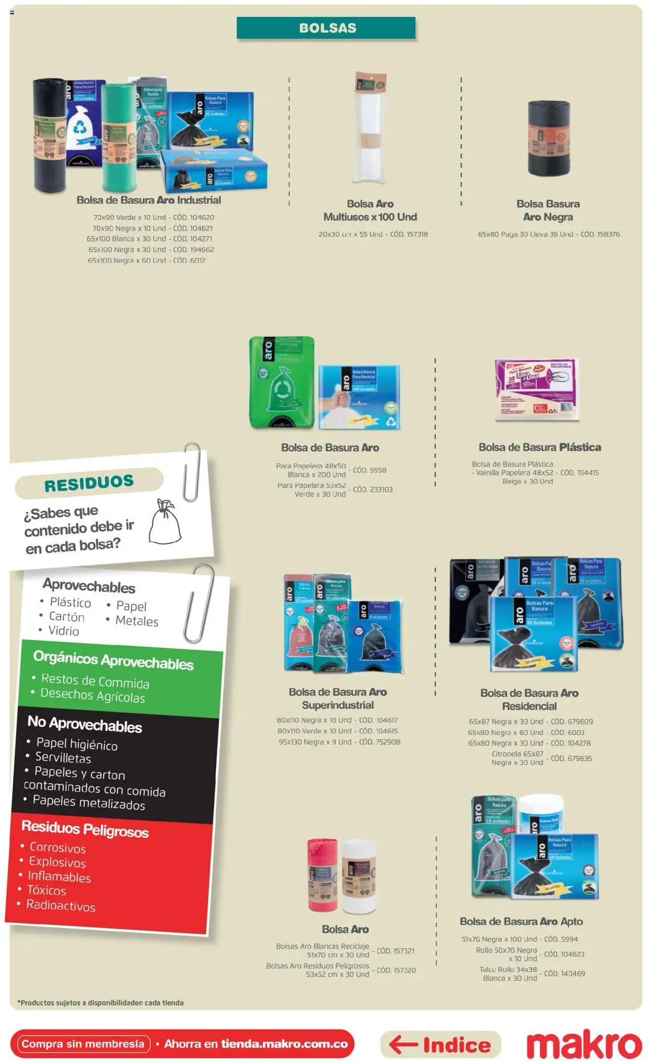 Makro revista - valida desde el 16.04.2025 | Página: 54 | Productos: Bolsa, Servilletas, Papel higiénico
