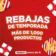 Vista previa de Waldo's catálogo Rebajas de temporada, nuevo folleto de la tienda, válido en México a partir del 10.12.2025