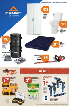 Preview of Canac weekly flyer from shop Canac valid from 31.07.2025