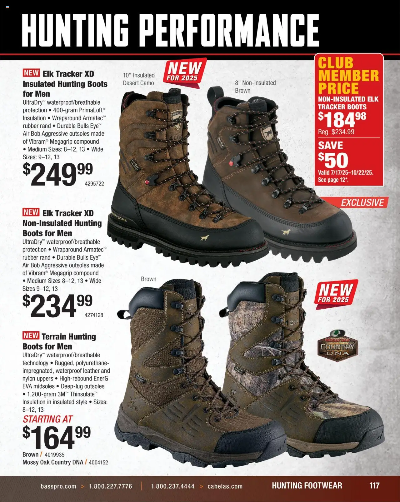 Cabela's Hunting Master 25 - valid from 11.08.2025 | Page: 117 | Products: Hunting Boots, Boots