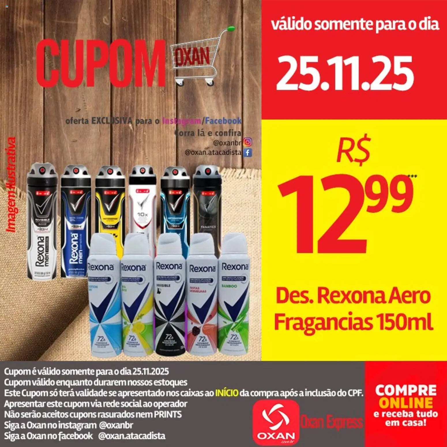 Oxan Atacadista Folheto - válido de 25.11.2025 | Página: 8 | Produtos: Rexona