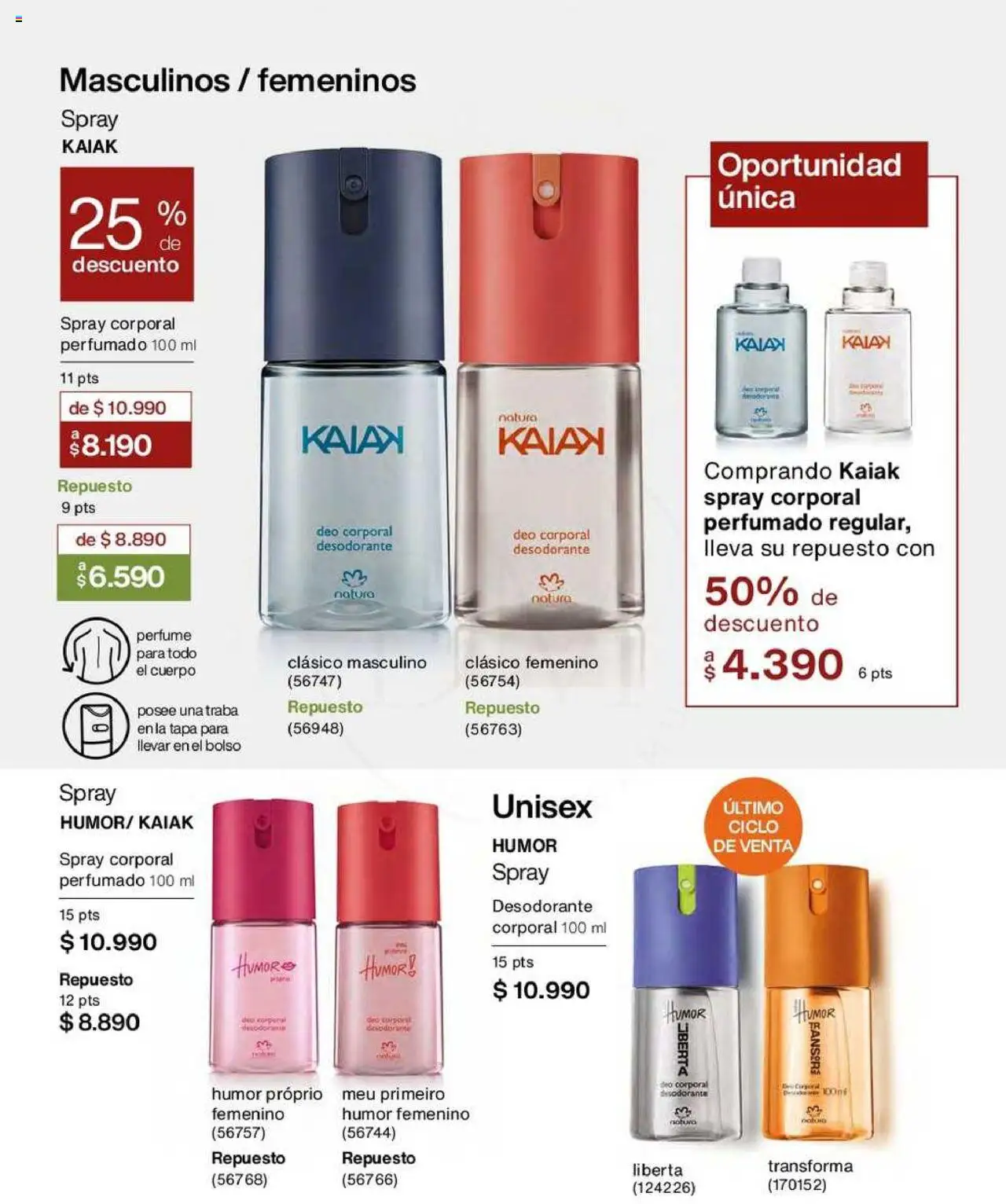 Natura catálogo │ válido desde el 16.06.2025 | Página: 128 | Productos: Perfume, Desodorante, Bolso