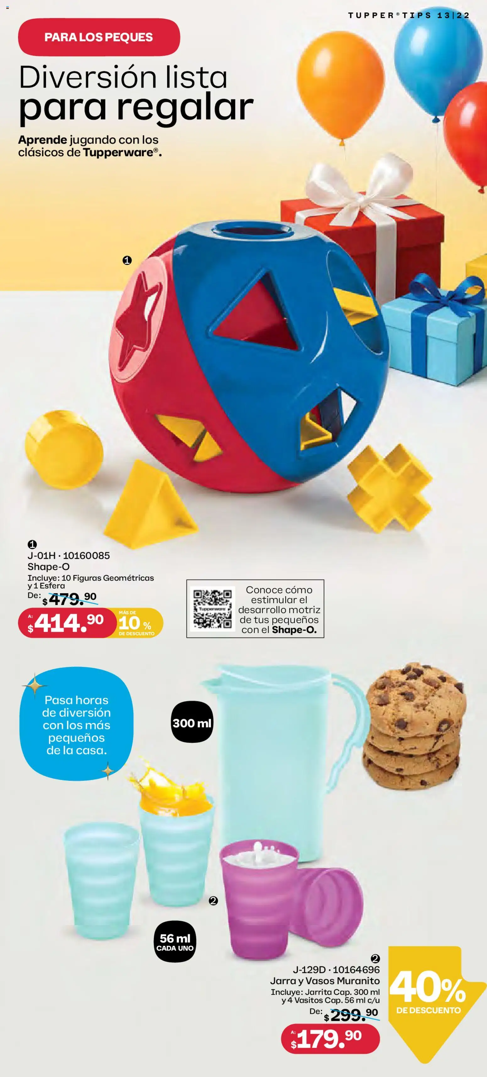 Nuevas ofertas de Tupperware válidas en toda la República Mexicana desde el 01.12.2025. ¡Encuentra las mejores ofertas en Tupperware catálogo! | Página: 22 | Productos: Vasos, Jarra