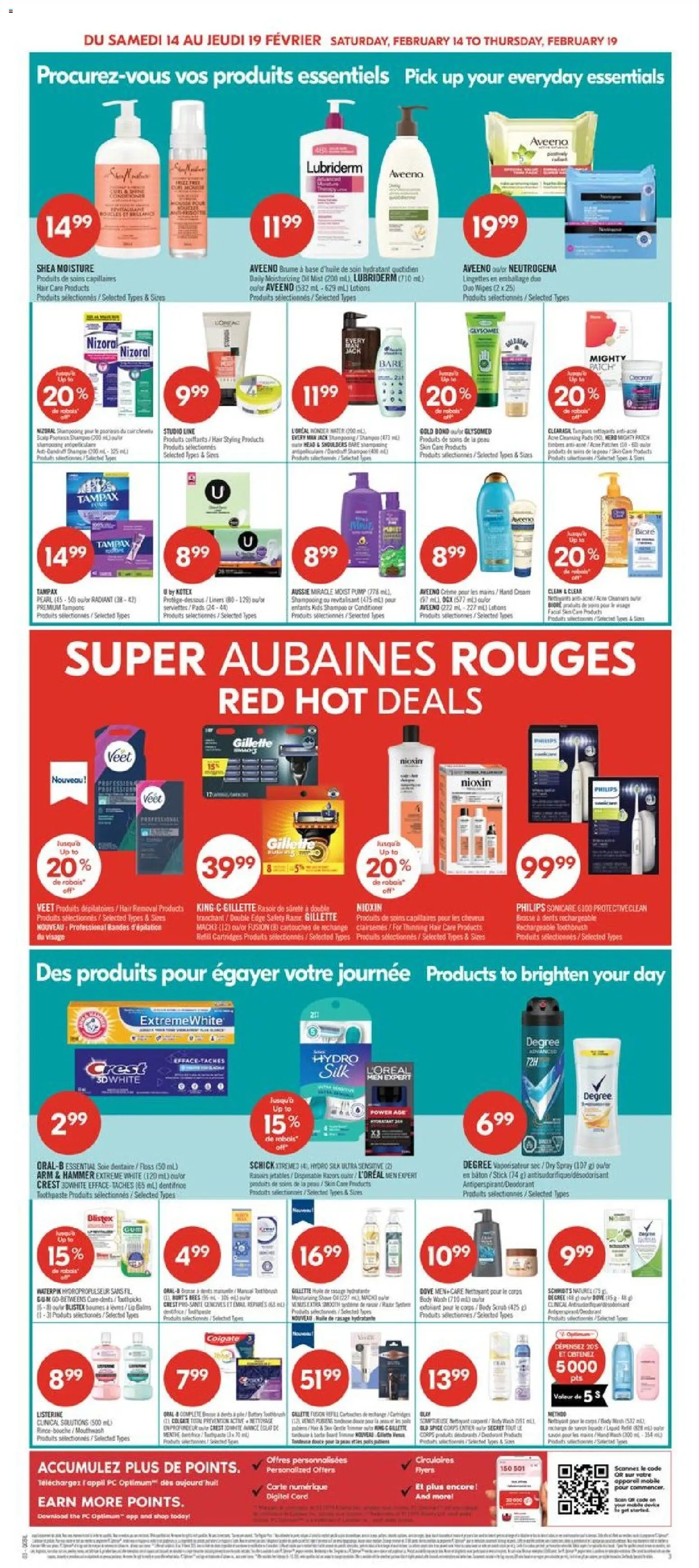 Pharmaprix flyer valid from 13.02.2026 | Page: 9 | Products: Cream, Shampoo, Antiperspirant, Mouthwash