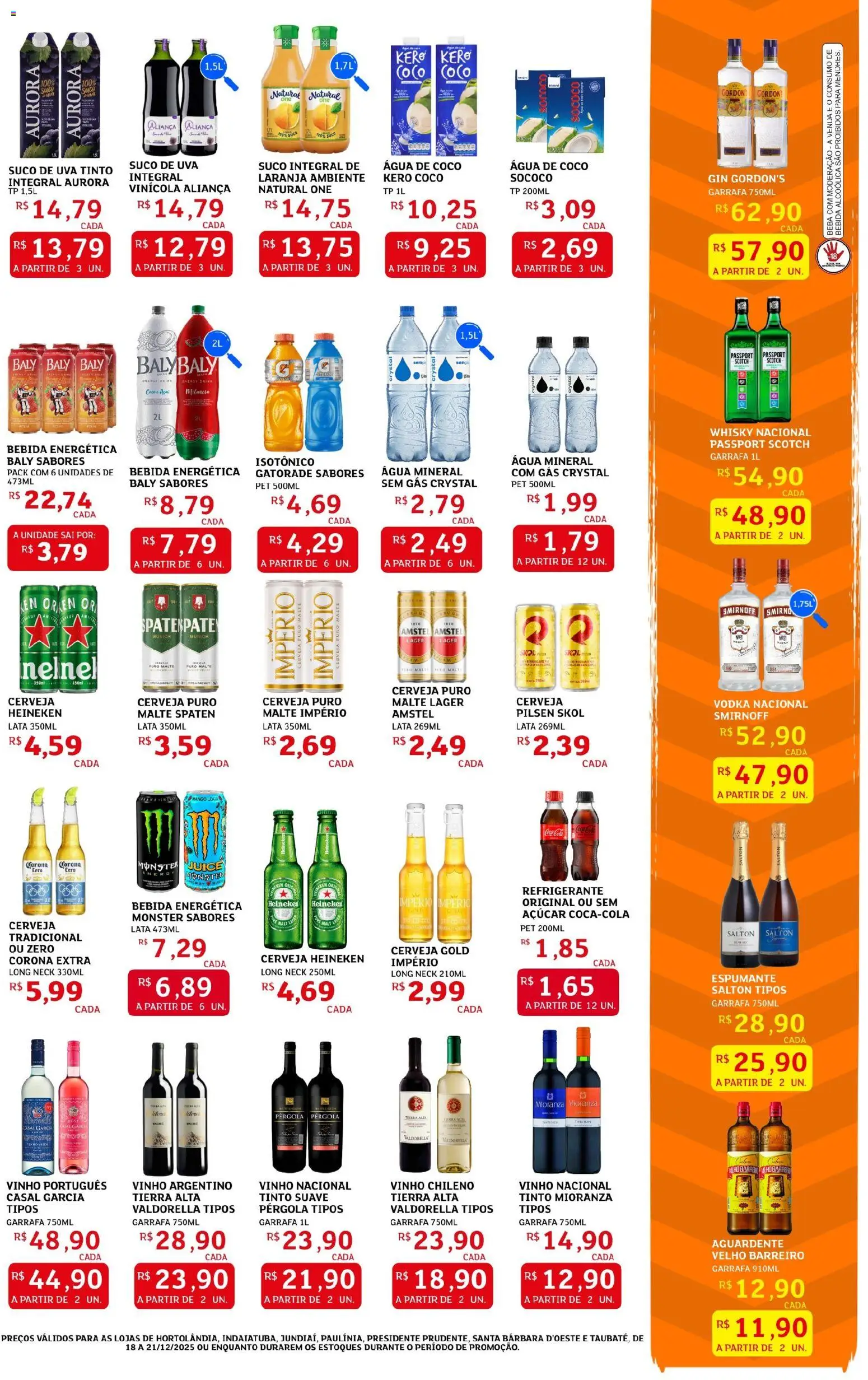 Assaí Atacadista Folheto - válido de 18.12.2025 | Página: 3 | Produtos: Coco, Whisky, Água mineral, Monster