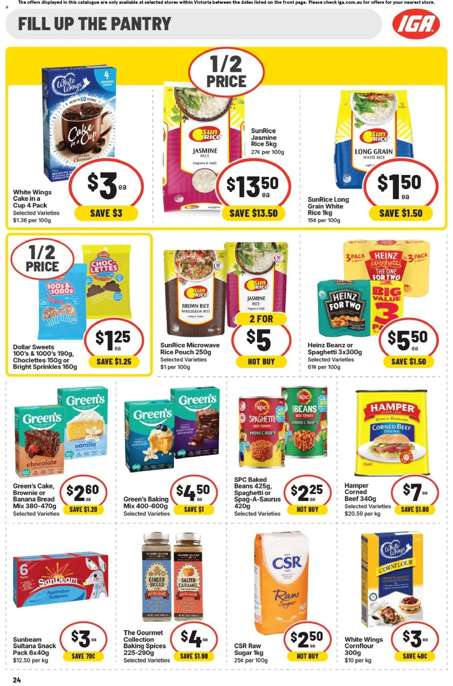 IGA catalogue - valid from 22.04.2026 | Page: 21 | Products: Flour, Oil, Noodles, Beef