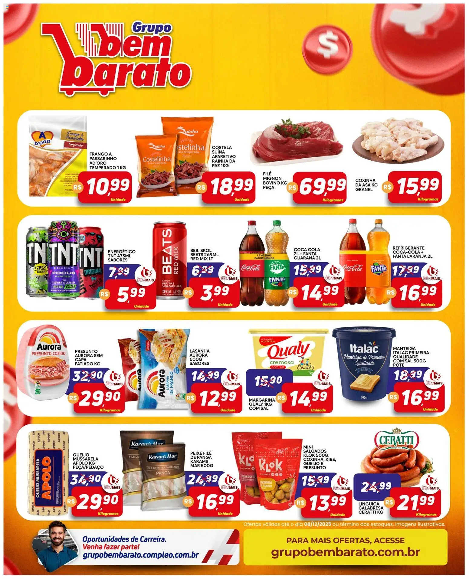 Supermercado Bem Barato Folheto - válido de 02.12.2025 | Página: 2 | Produtos: Fanta, Queijo, Refrigerante, Mussarela